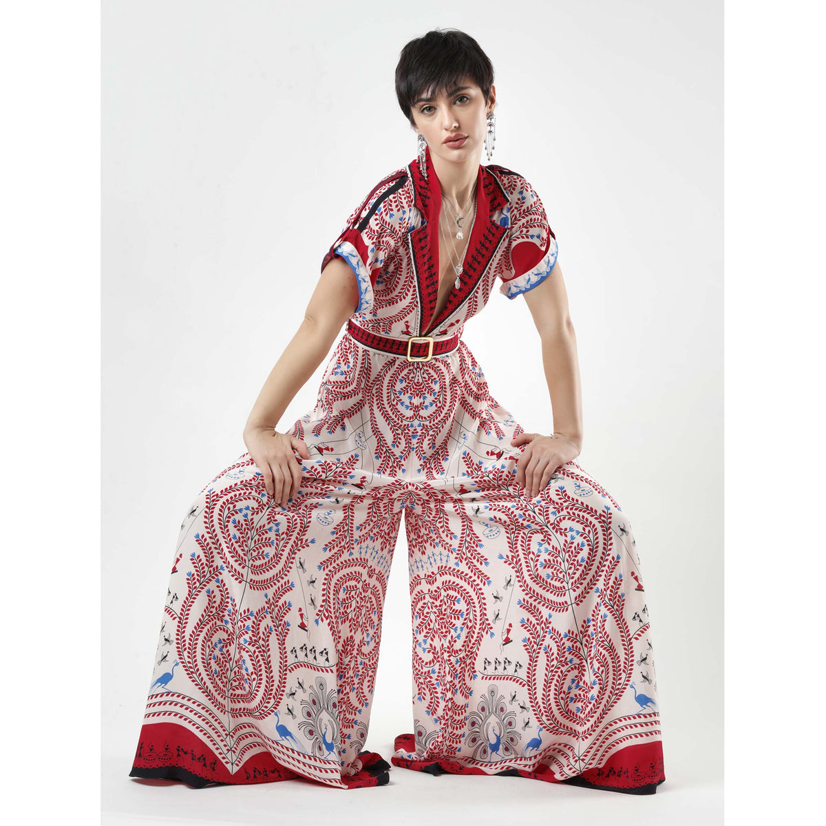 Embroidered Jumpsuit – Limerick by Abirr n' Nanki