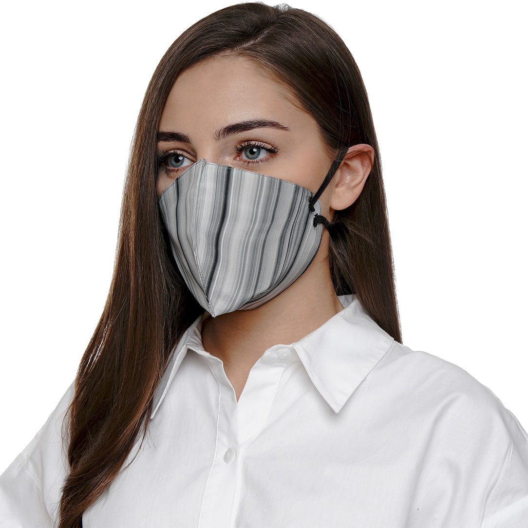 Marble Linear G Print Mask