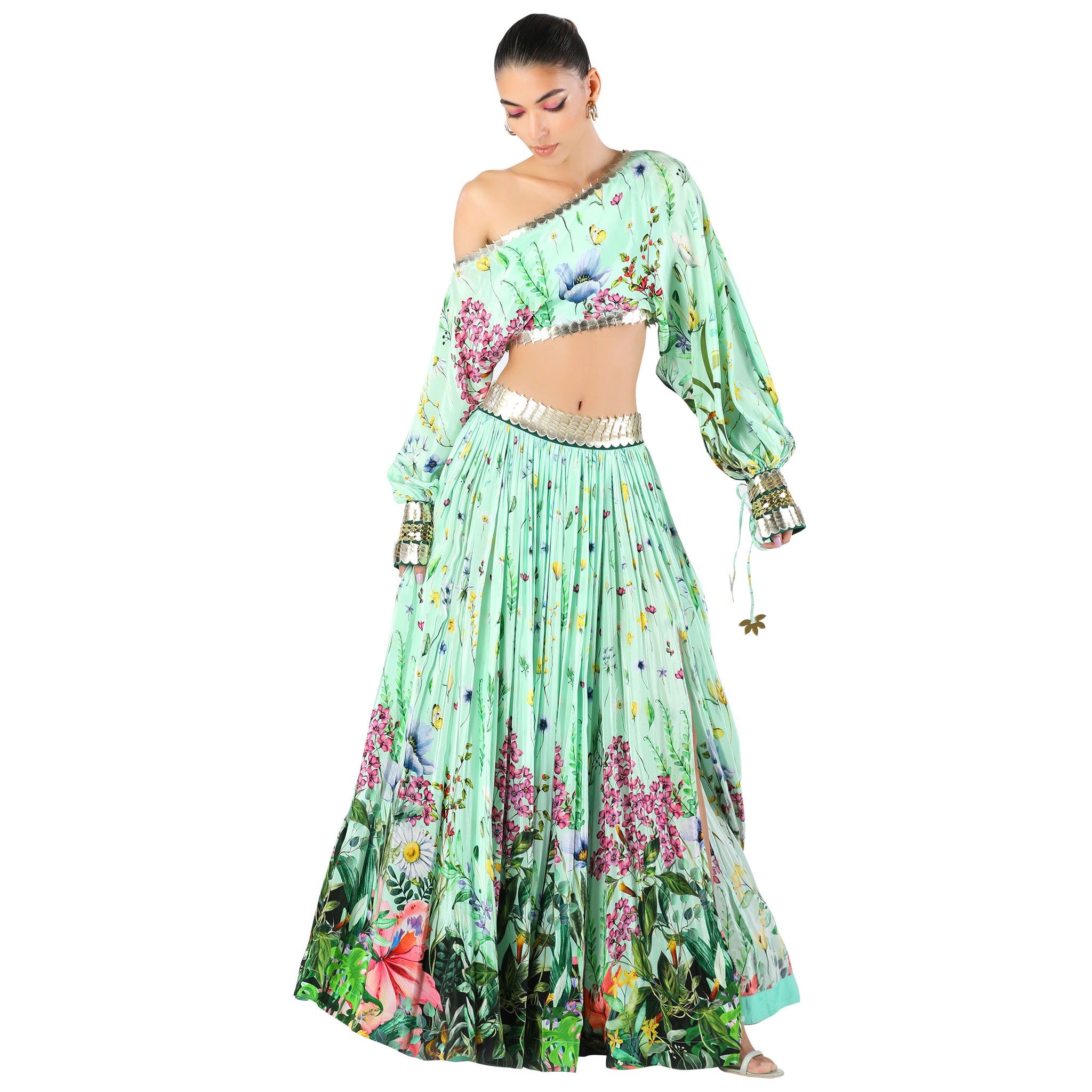 Embroidered Skirt Set