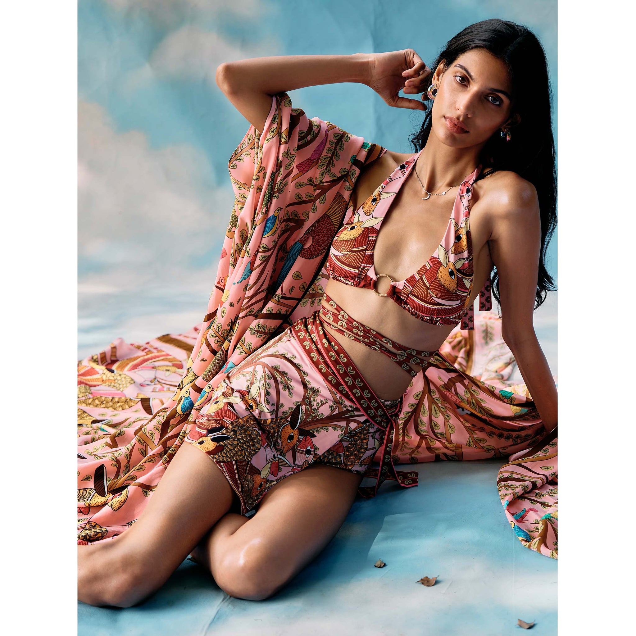 Zue Bikini Set with Skirt