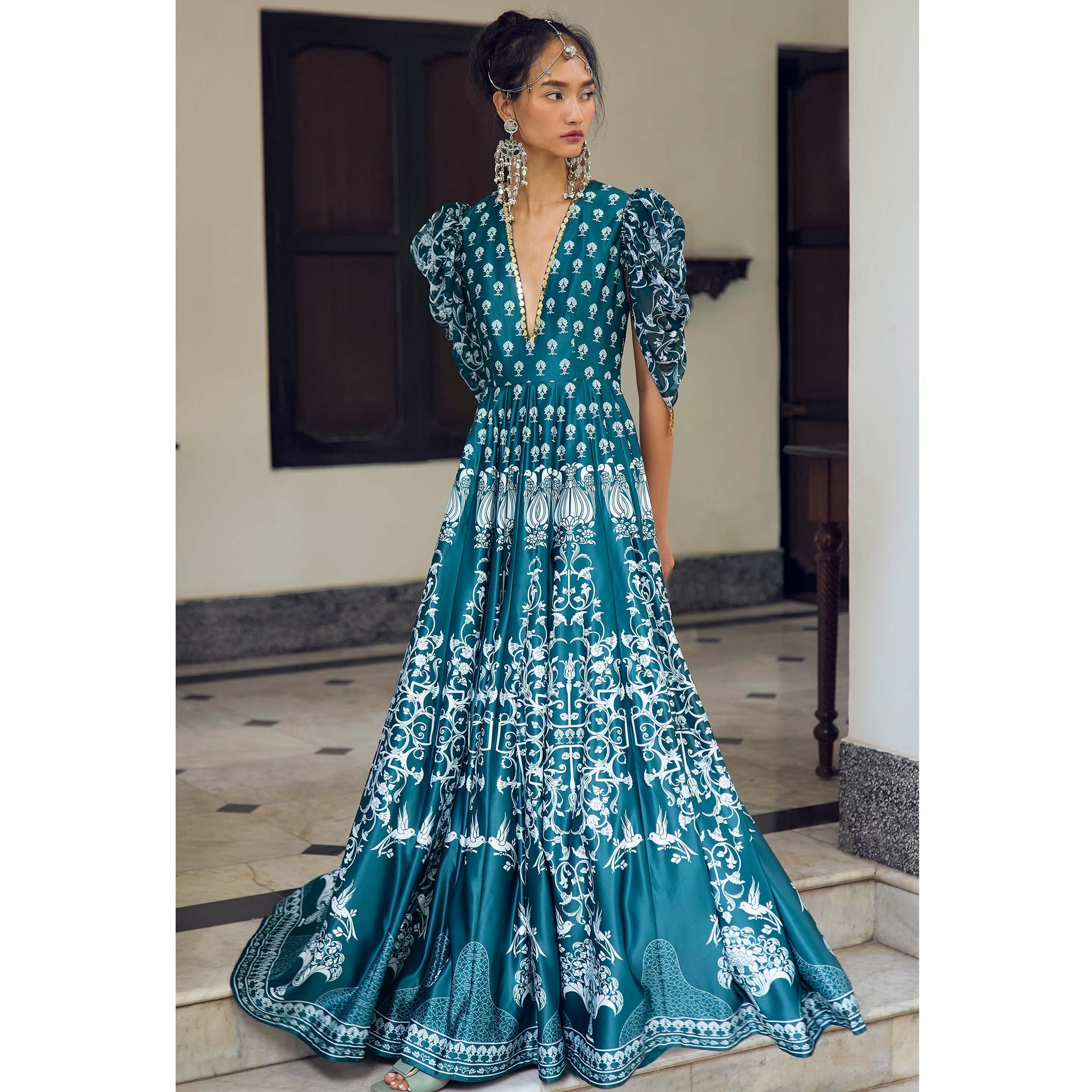 Embroidered Maxi Dress