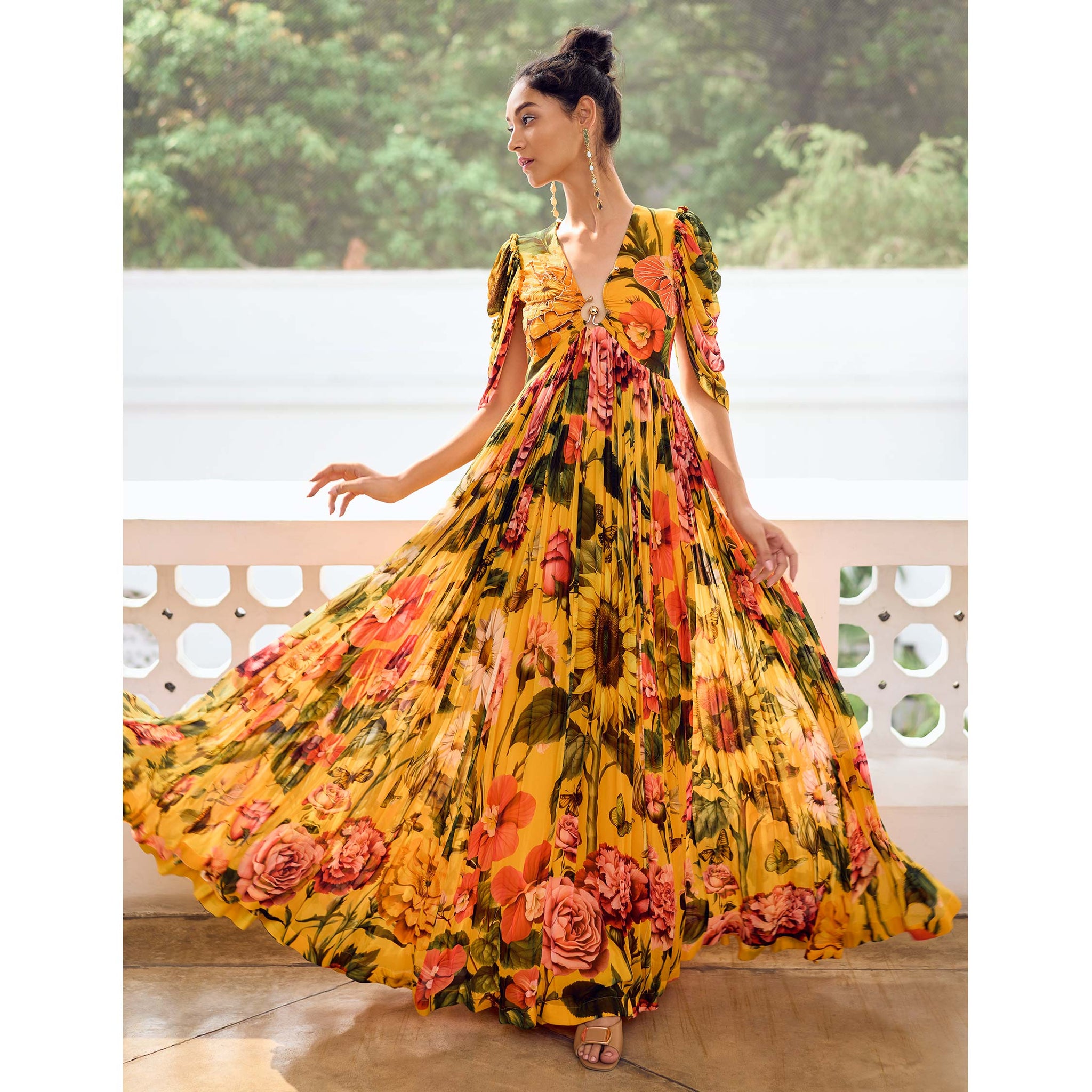 Embroidered Gown