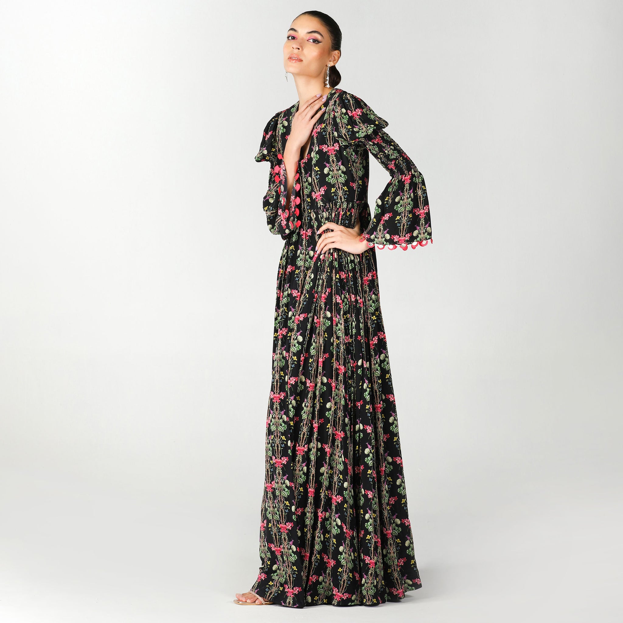 Embroidered Maxi Dress