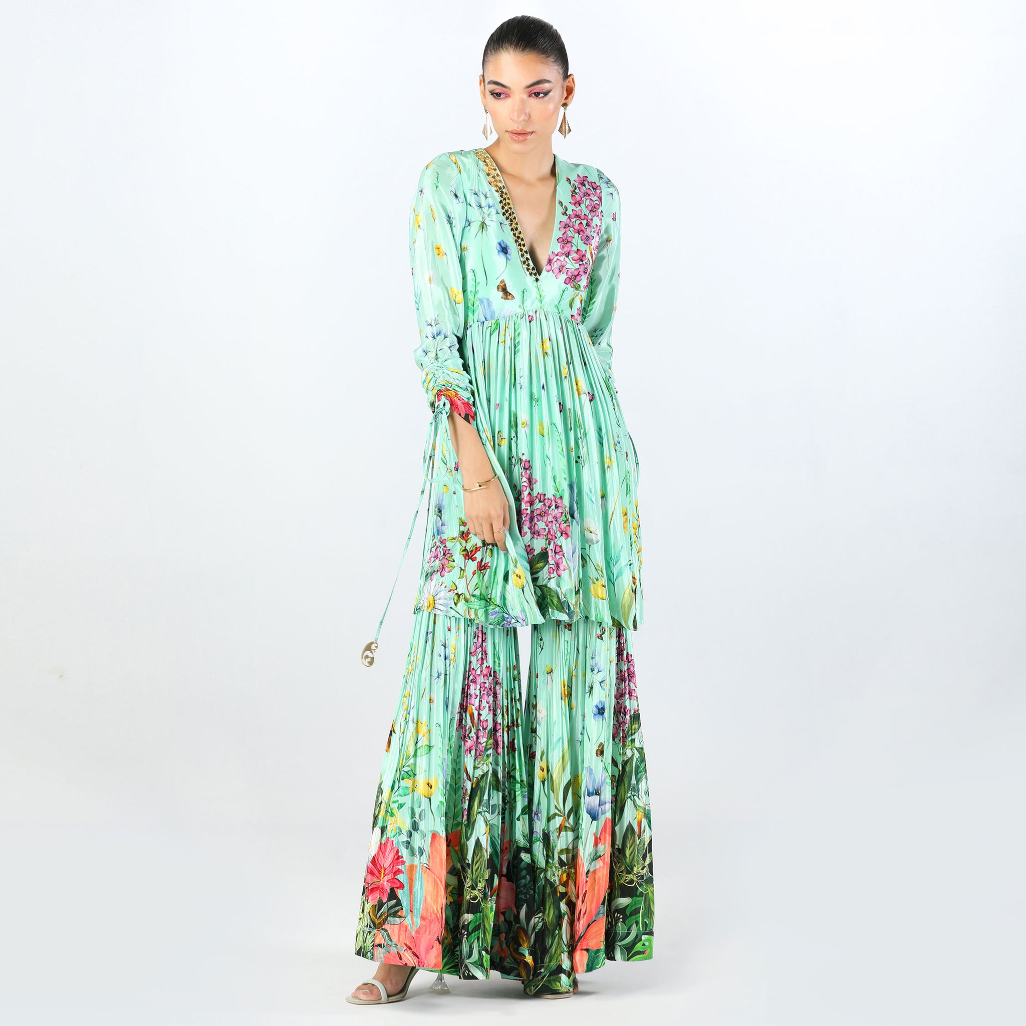 Embroidered Sharara Set