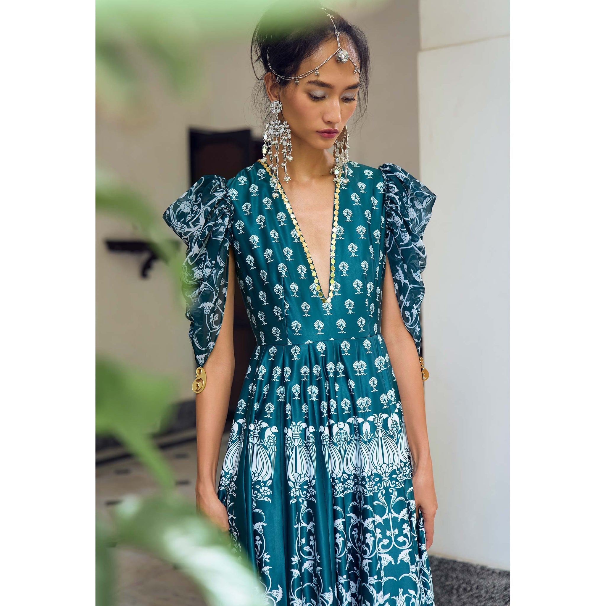Embroidered Maxi Dress