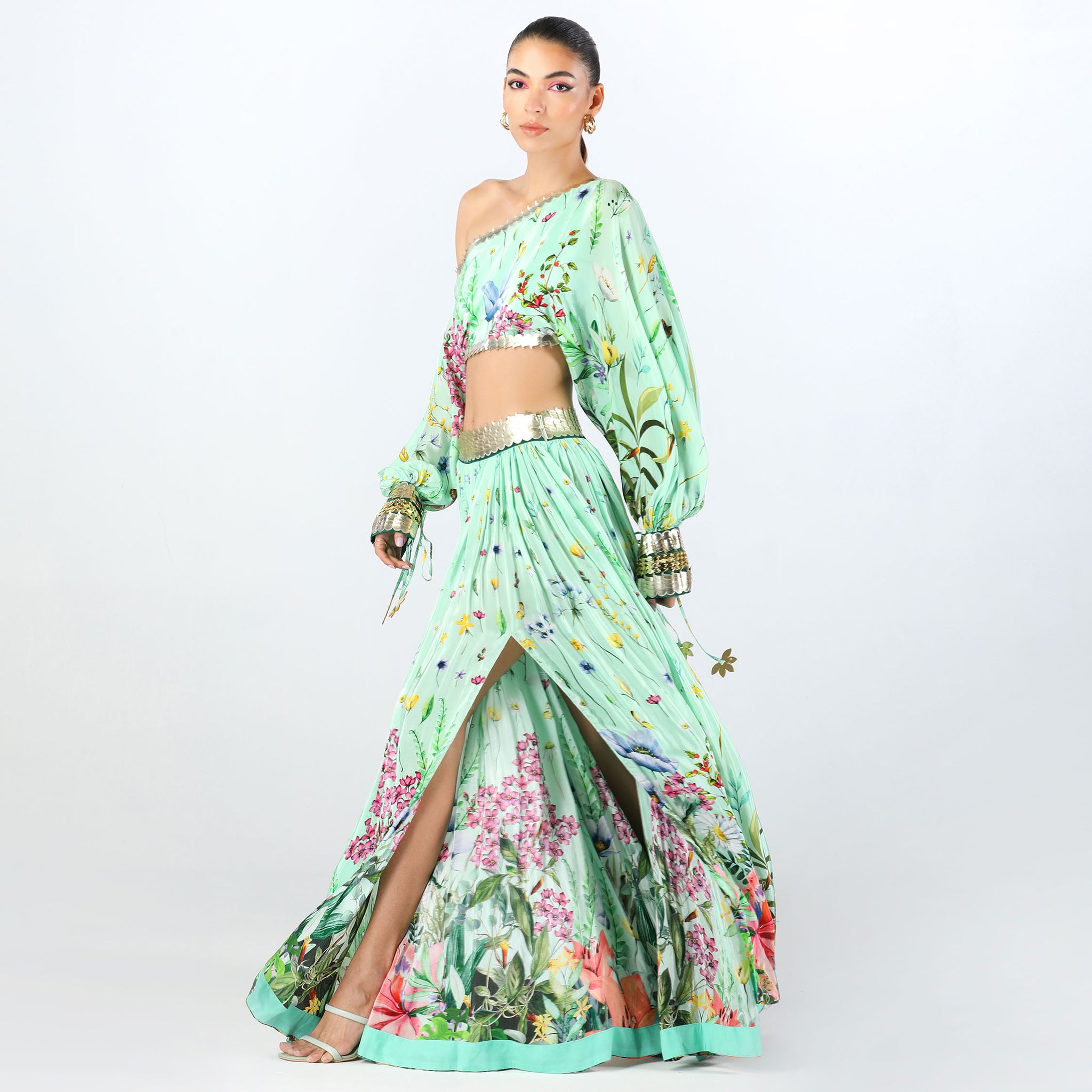 Embroidered Skirt Set