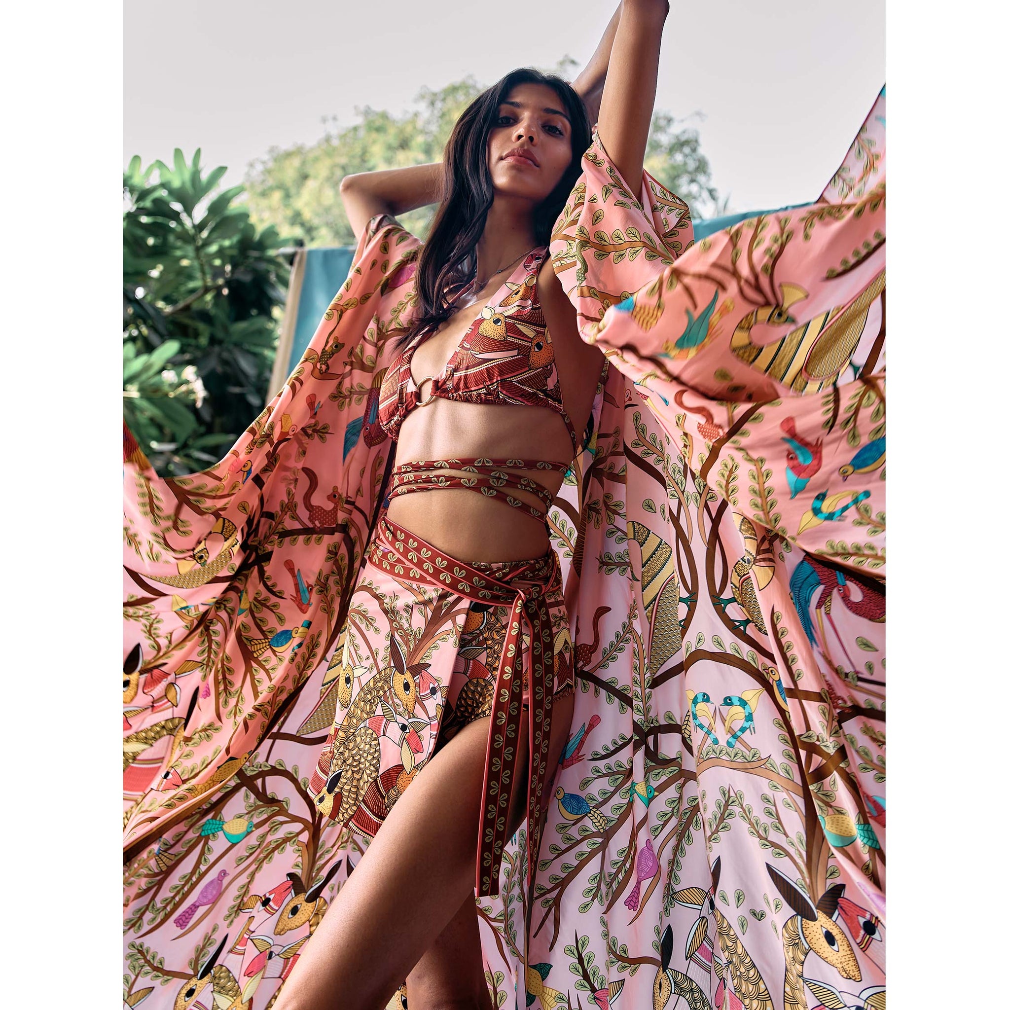 Zue Bikini Set with Skirt
