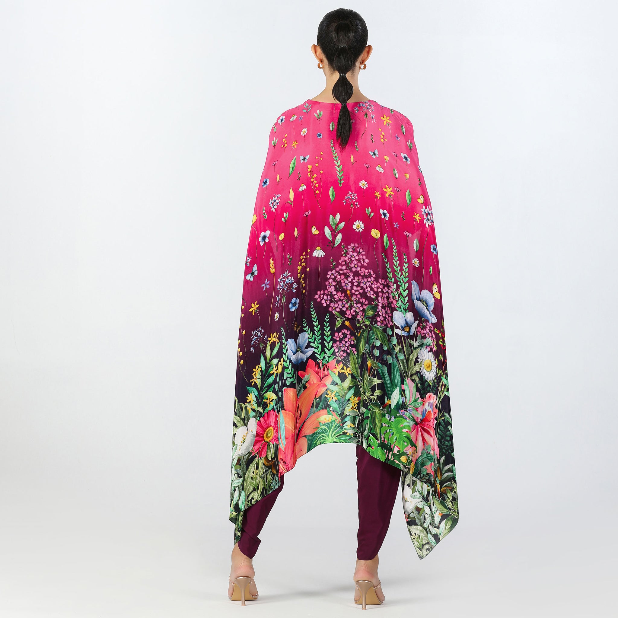 Embroidered Tunic and Dhoti Set