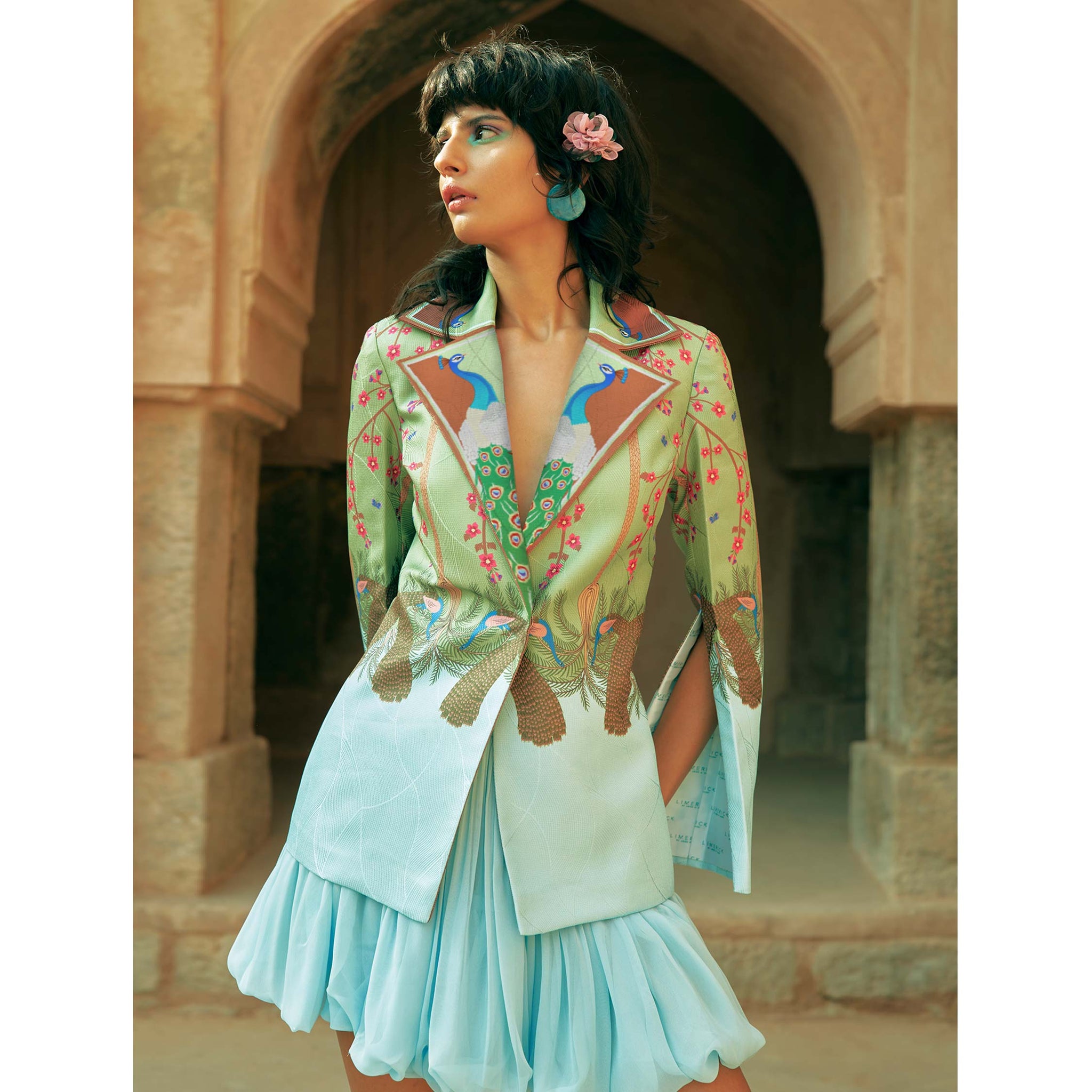Balloon Hem Skirt