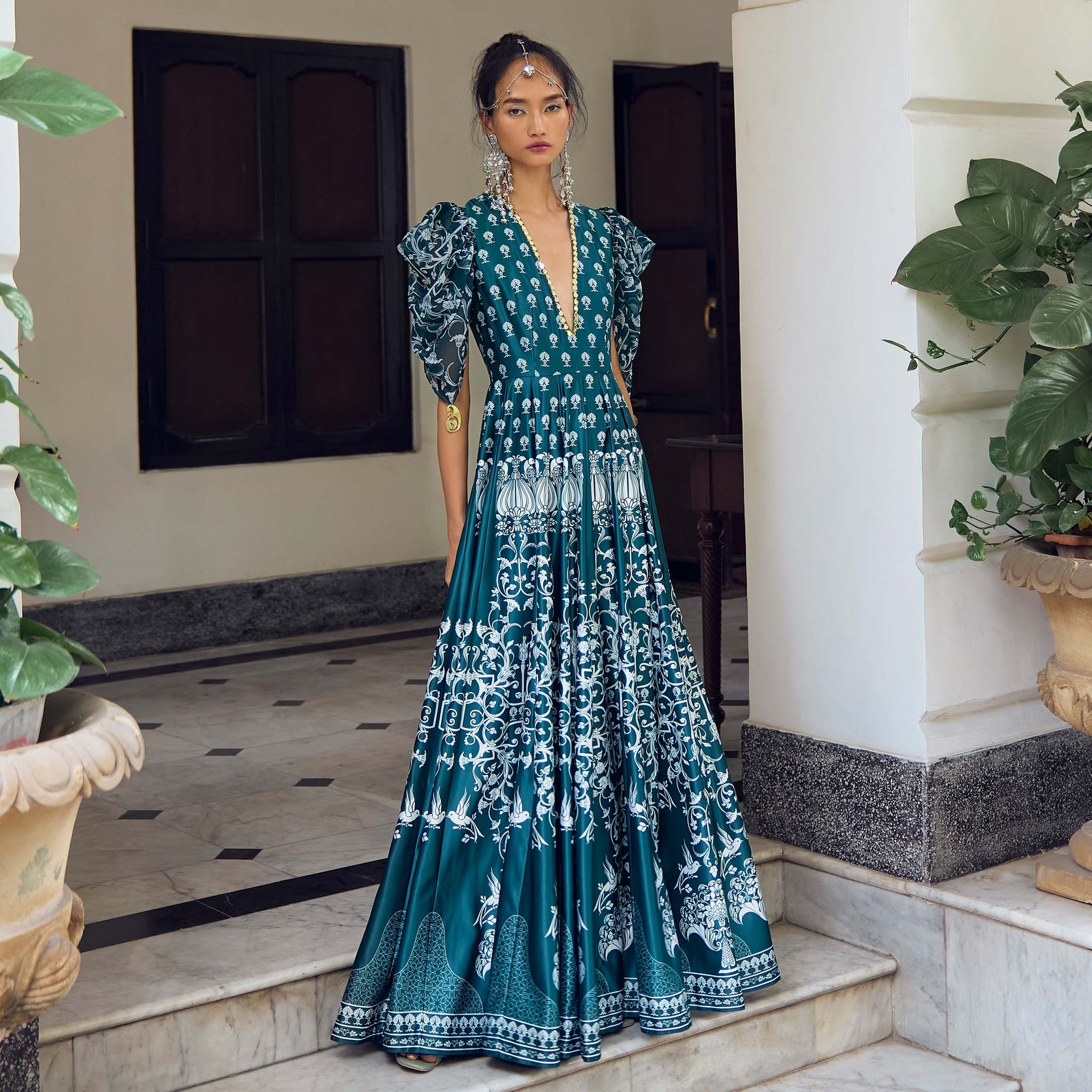Embroidered Maxi Dress