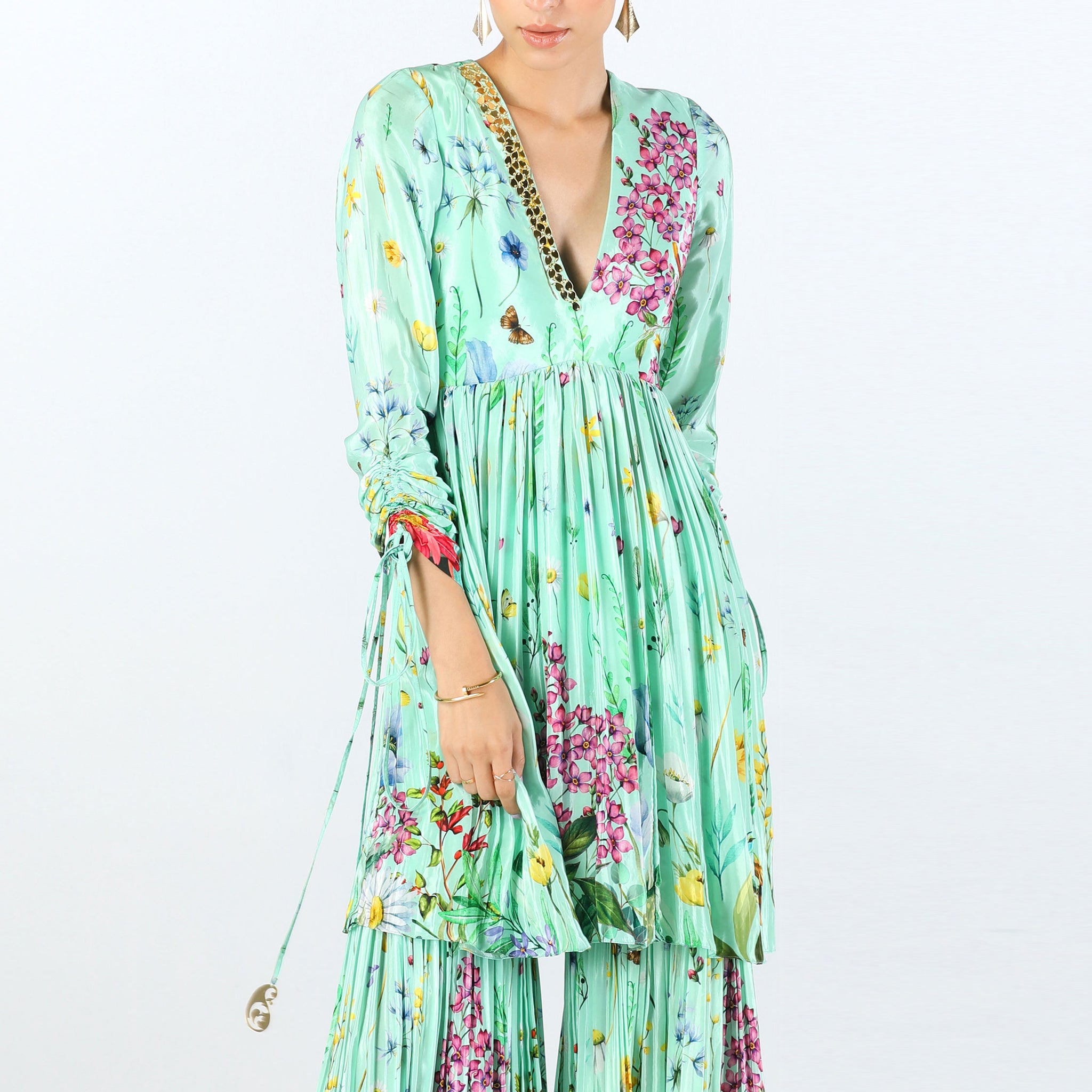 Embroidered Sharara Set