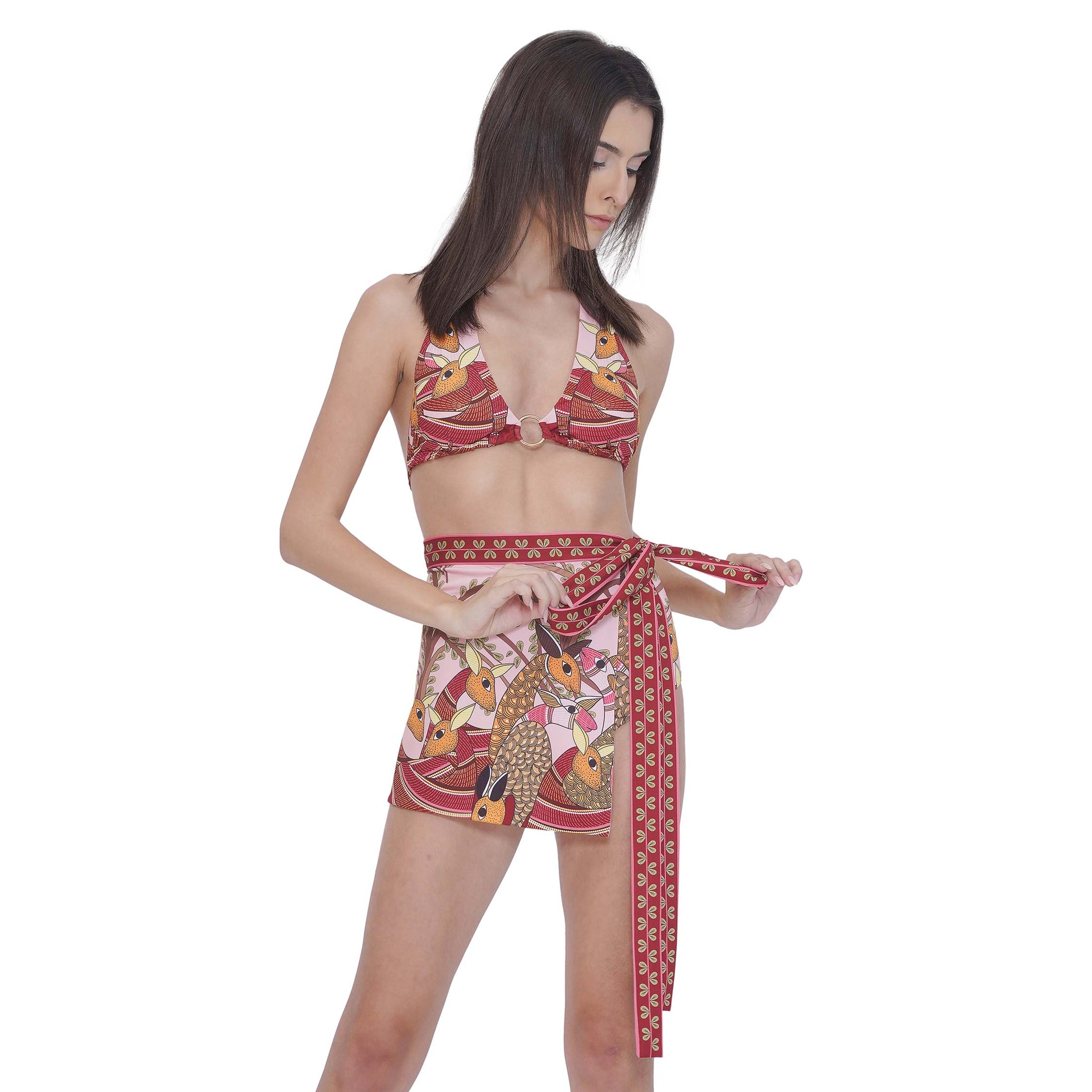 Zue Bikini Set with Skirt
