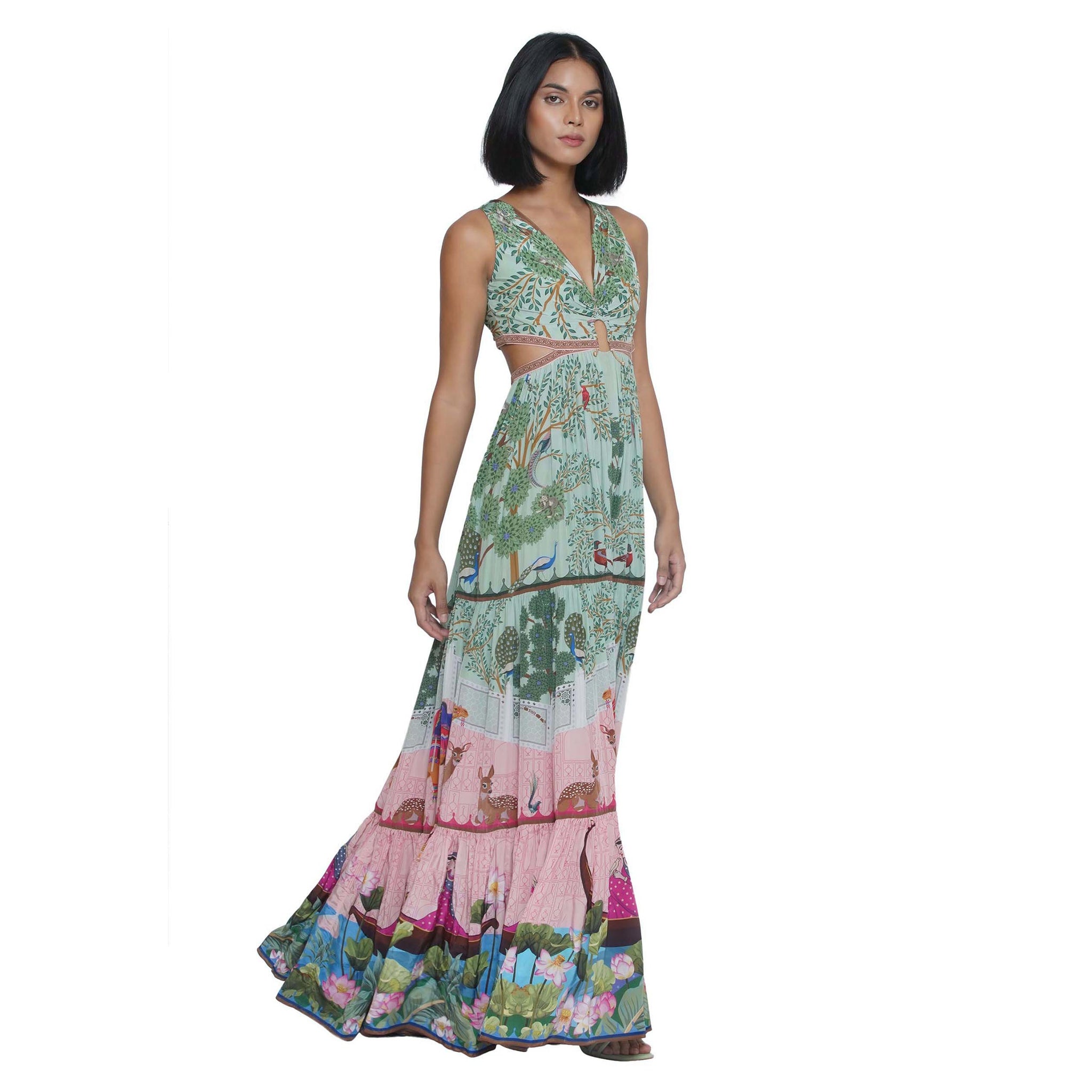 Embroidered Maxi Dress
