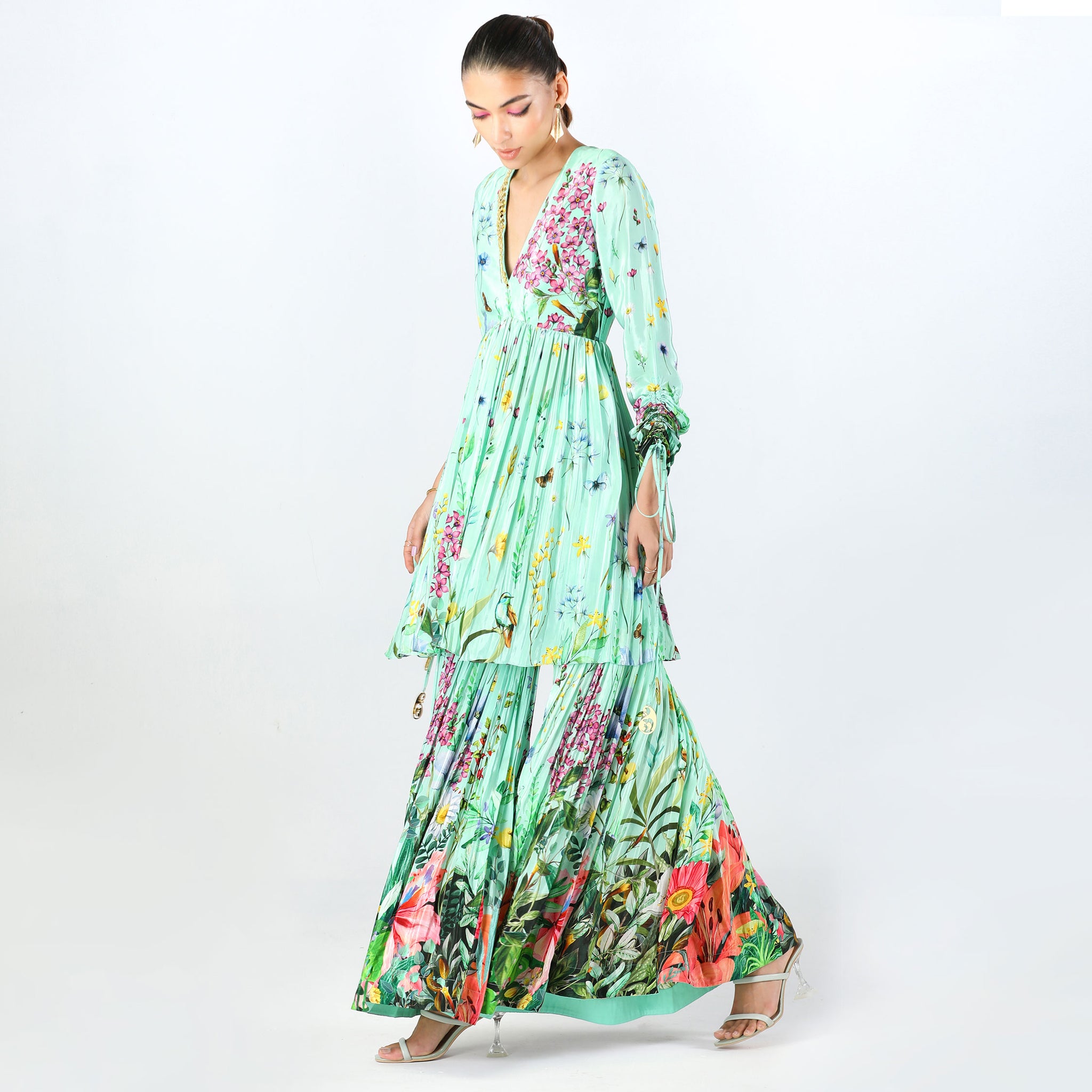 Embroidered Sharara Set