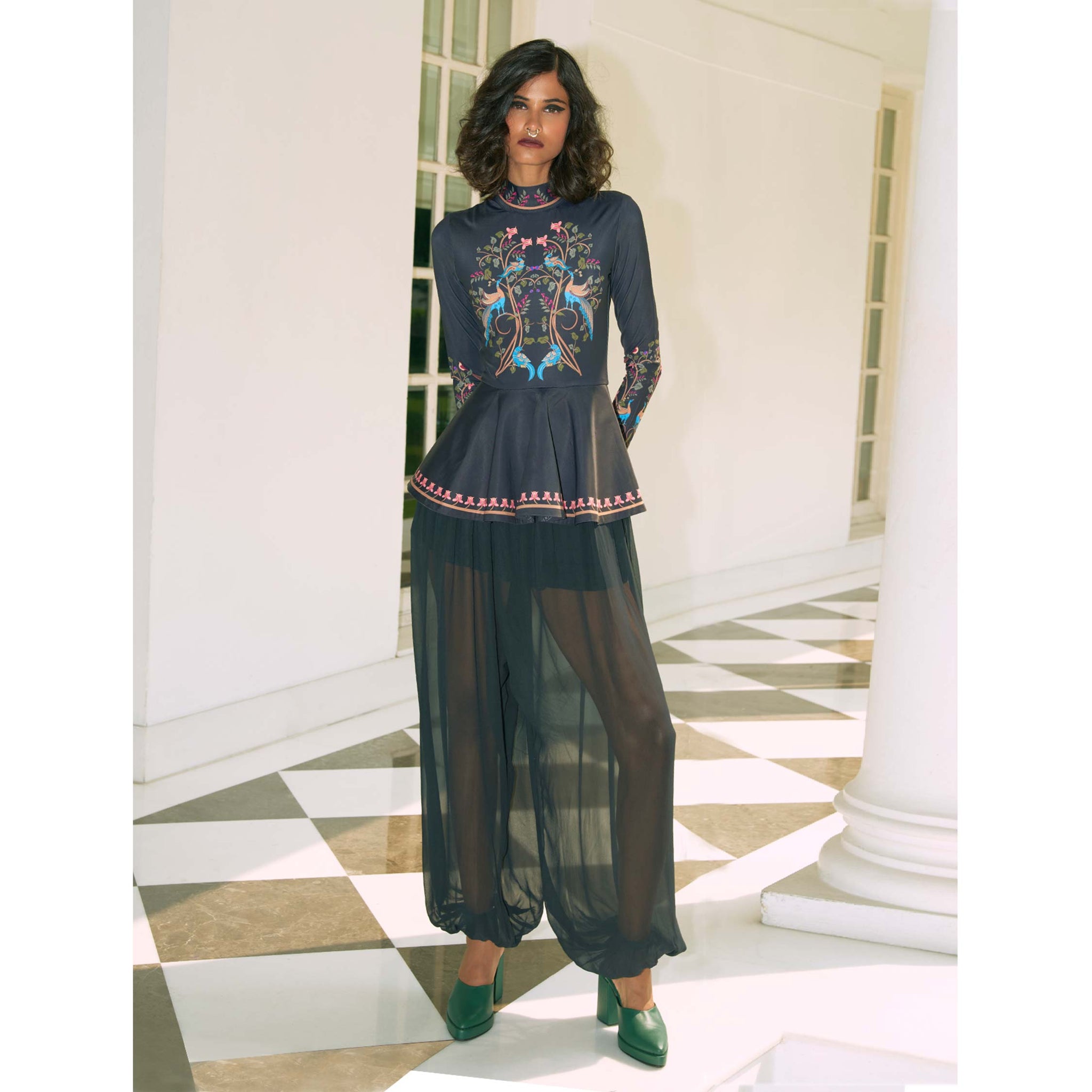 Statement Peplum Top