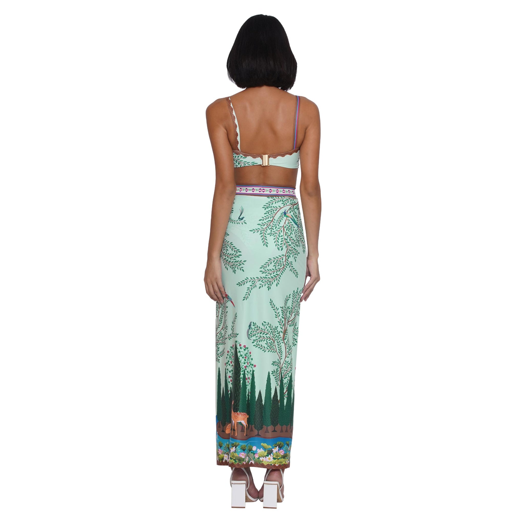 Engineered Print Skirt