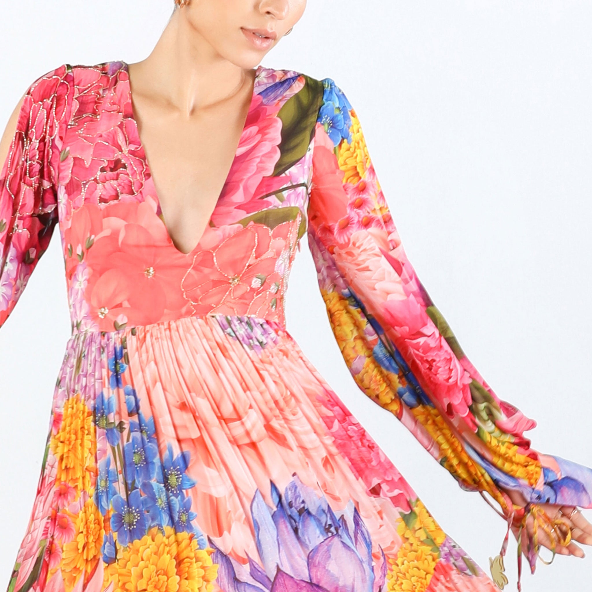 Embroidered Maxi Dress