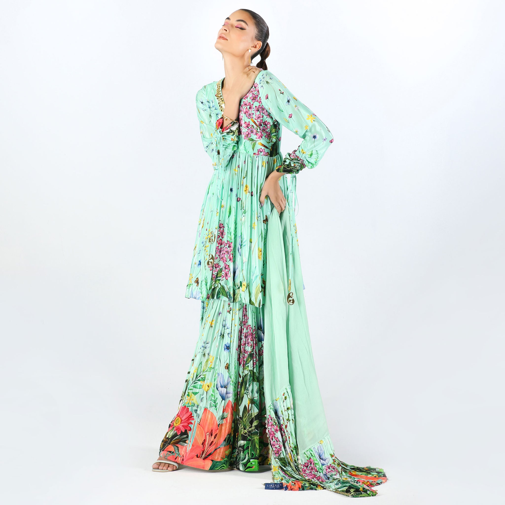 Embroidered Sharara Set