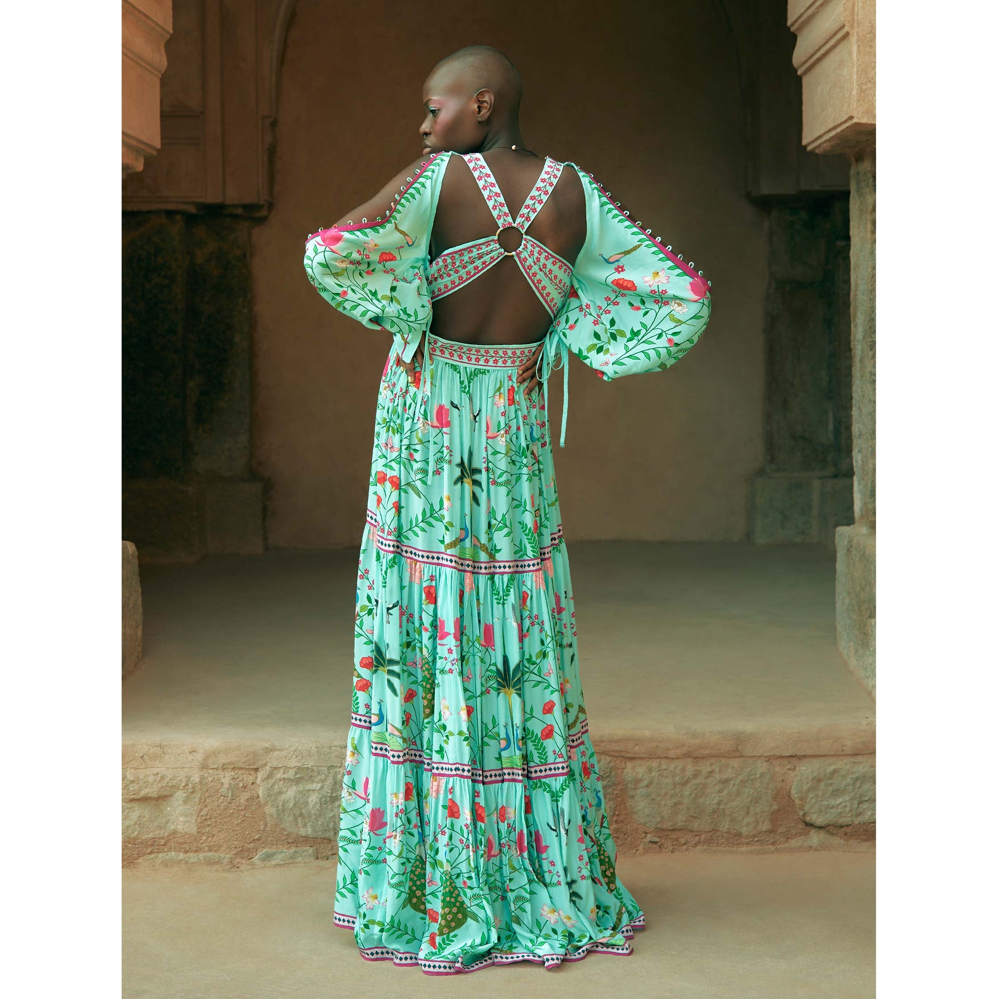 Embroidered Maxi Dress