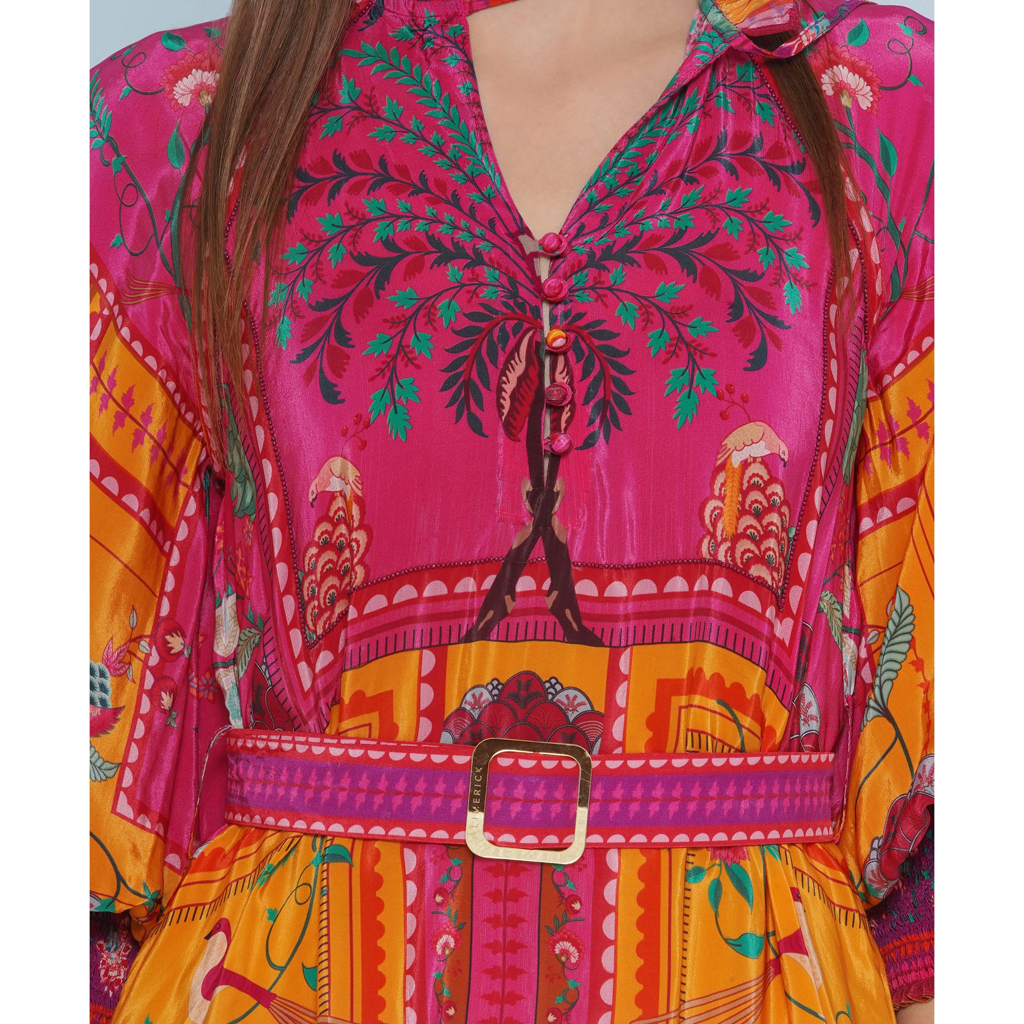 Embroidered Tiered Dress