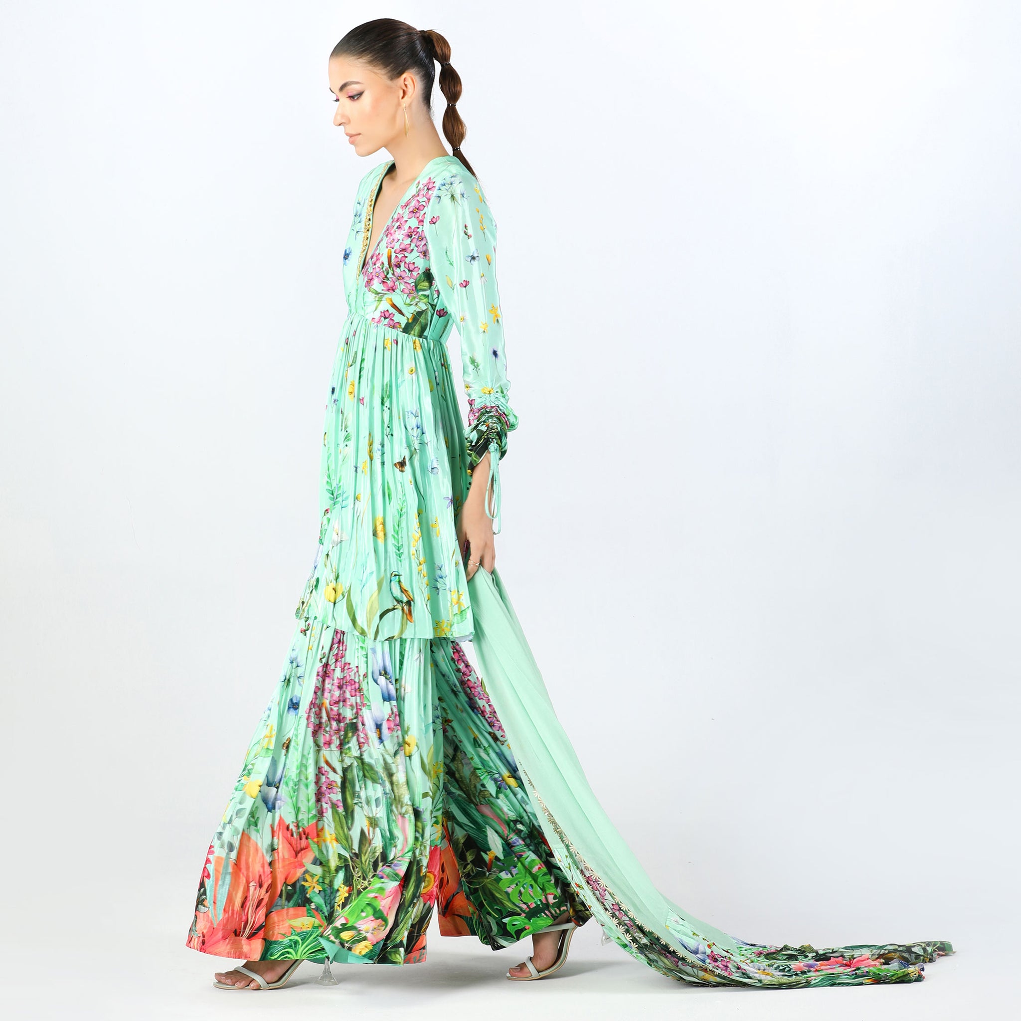 Embroidered Sharara Set