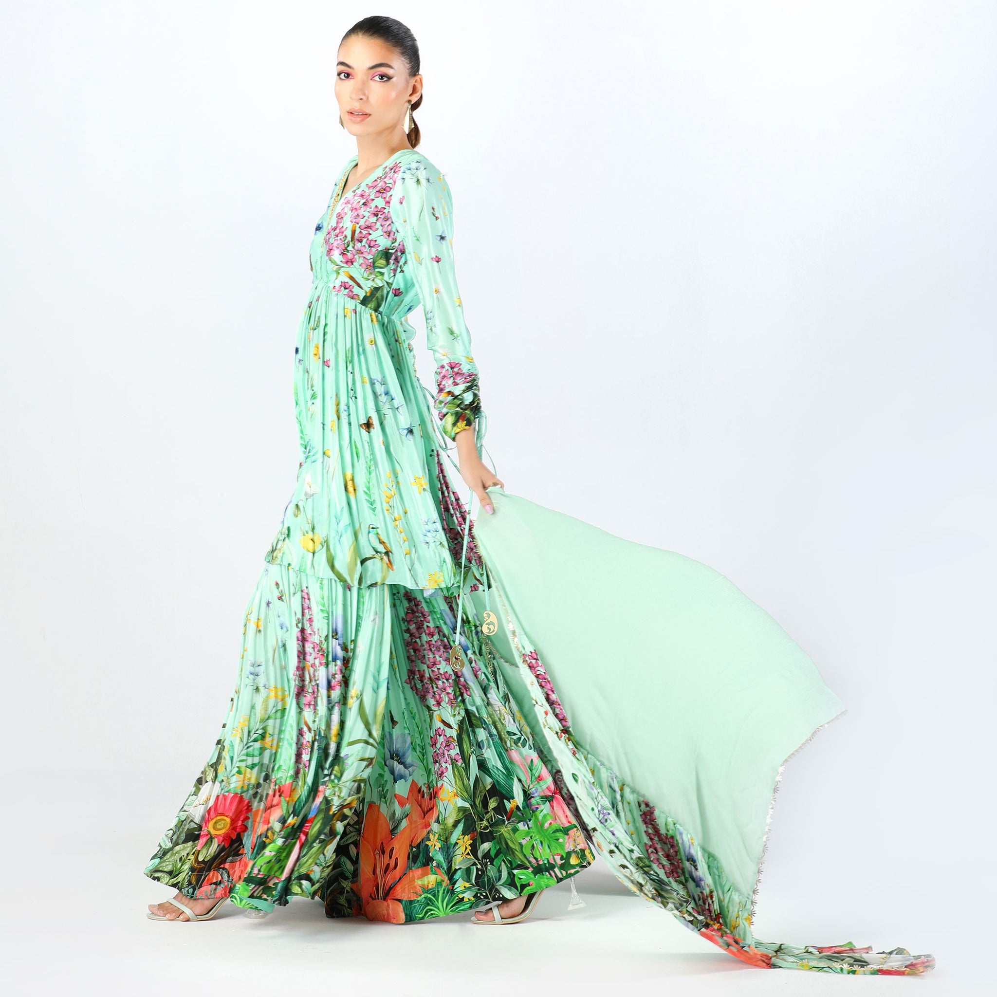 Embroidered Sharara Set