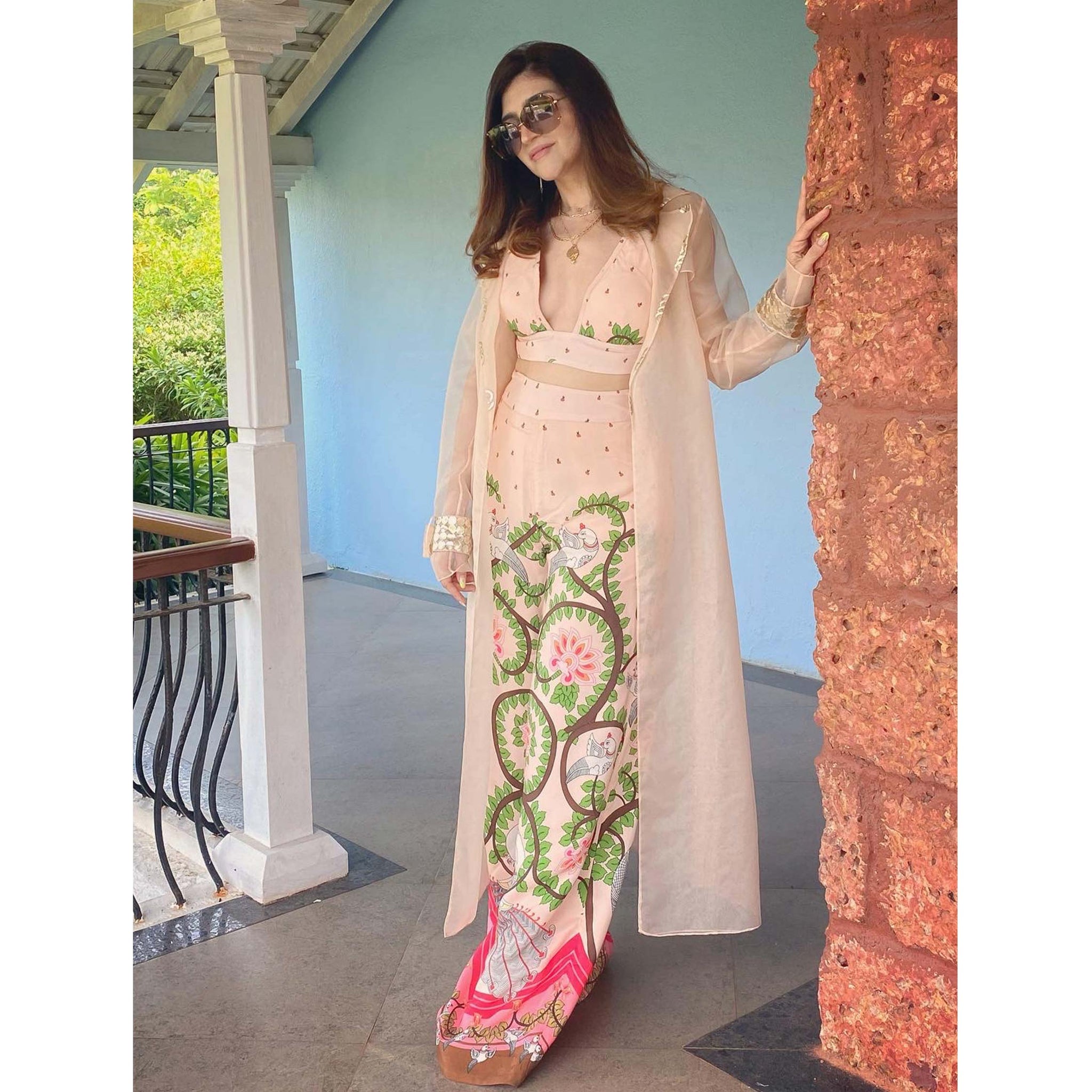 Embroidered Organza Jacket