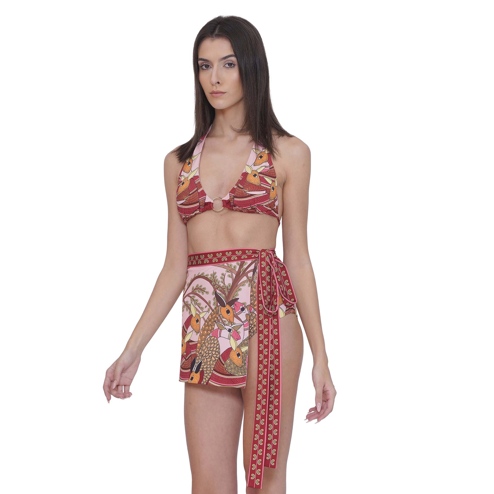 Zue Bikini Set with Skirt