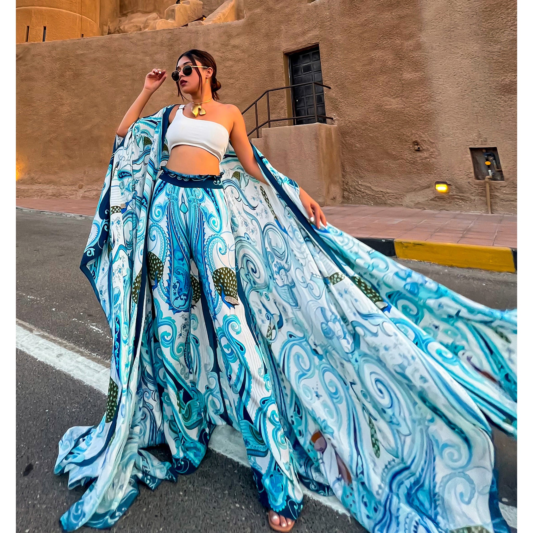 Embroidered Cape