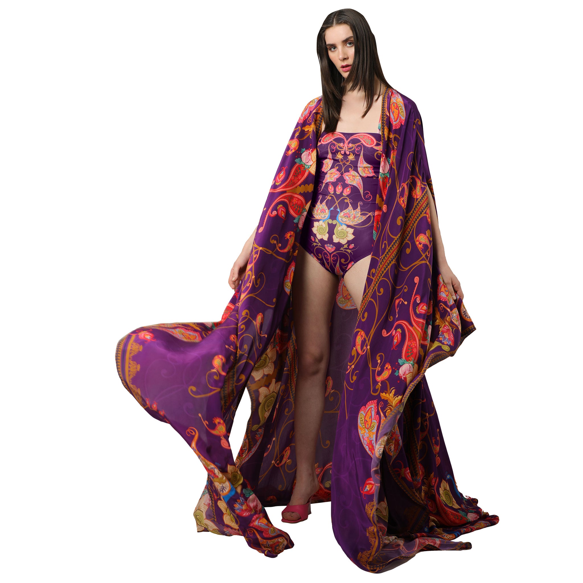 Statement Embroidered Cape