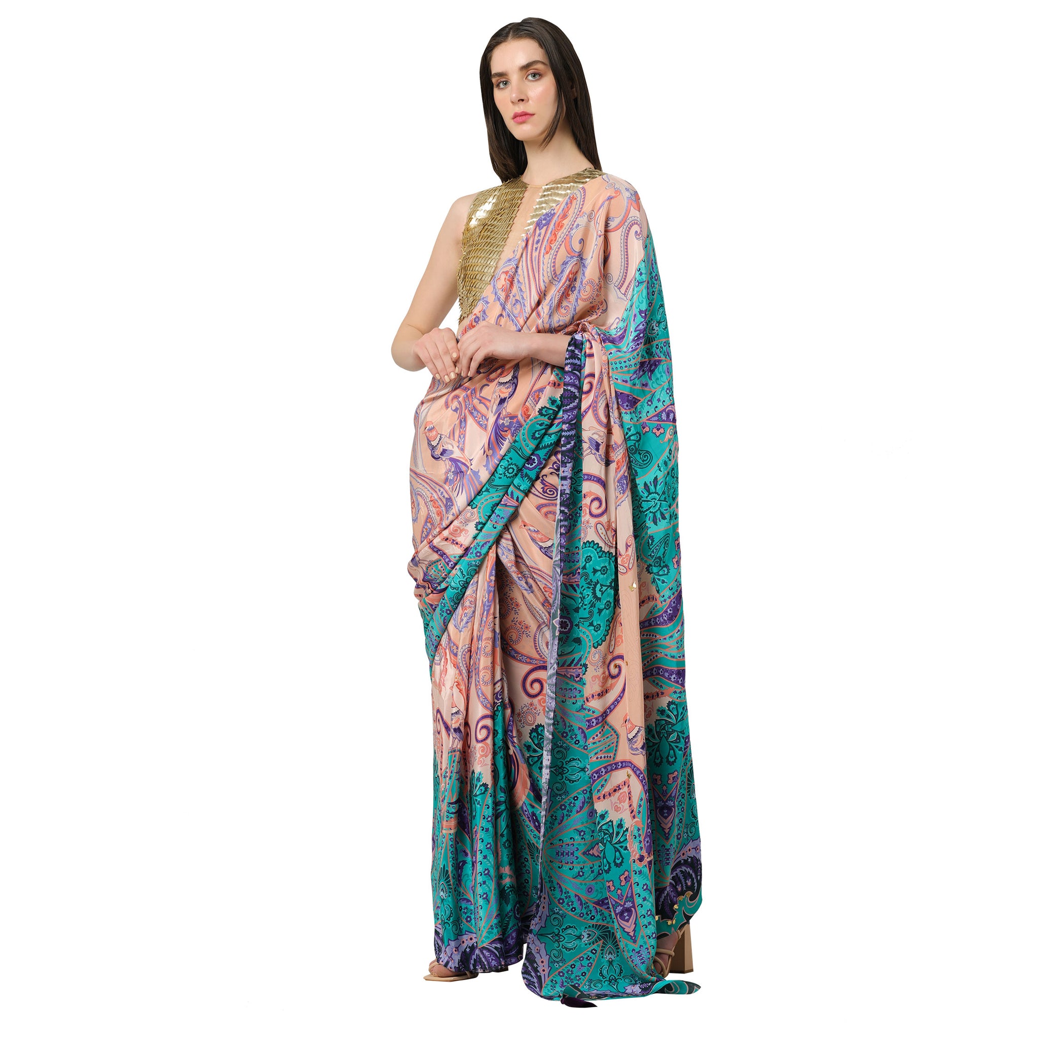 Embroidered Sari