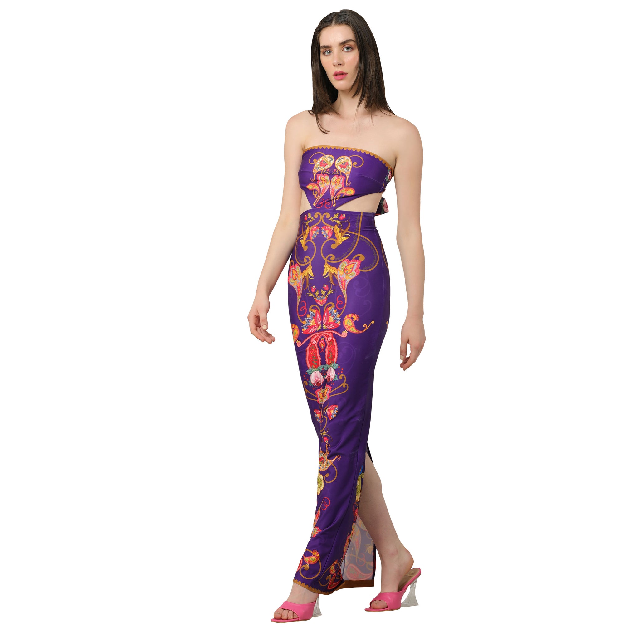 Placement Print Dress