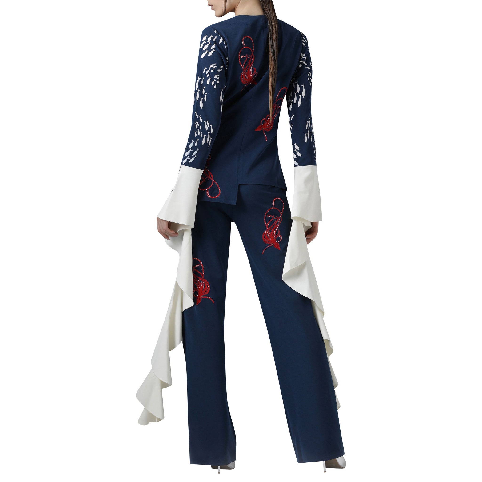 Embroidered Pant Suit set