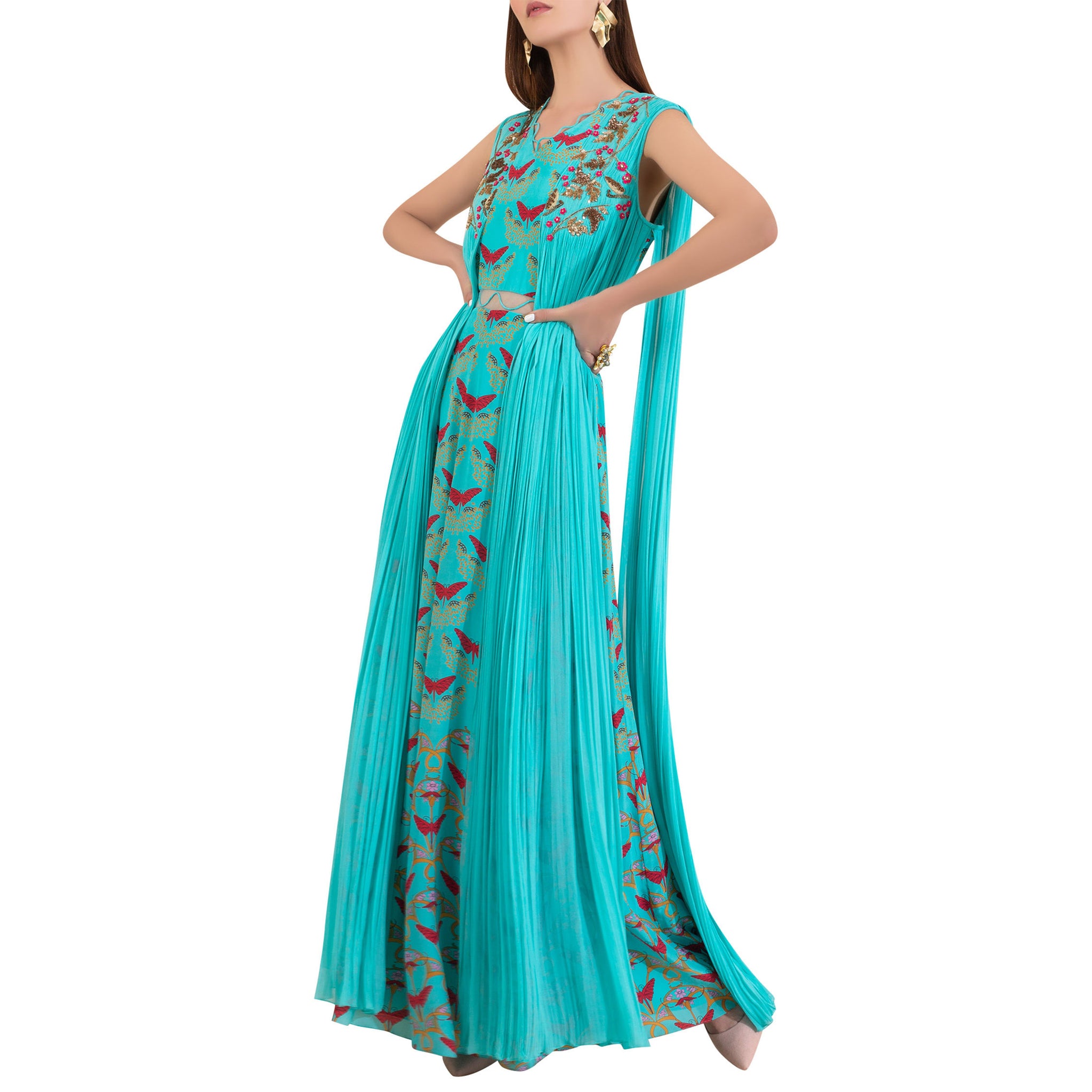 Embroidered Gown