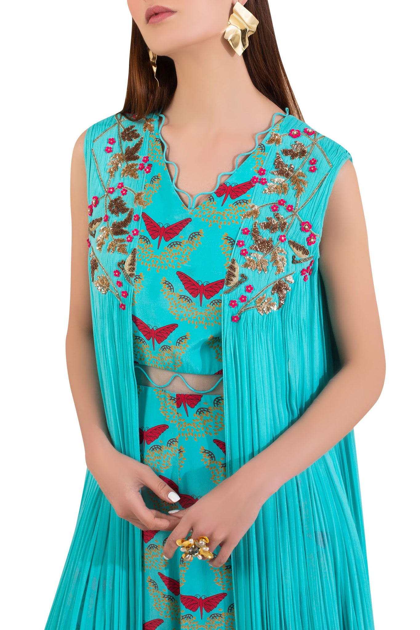 Embroidered Gown