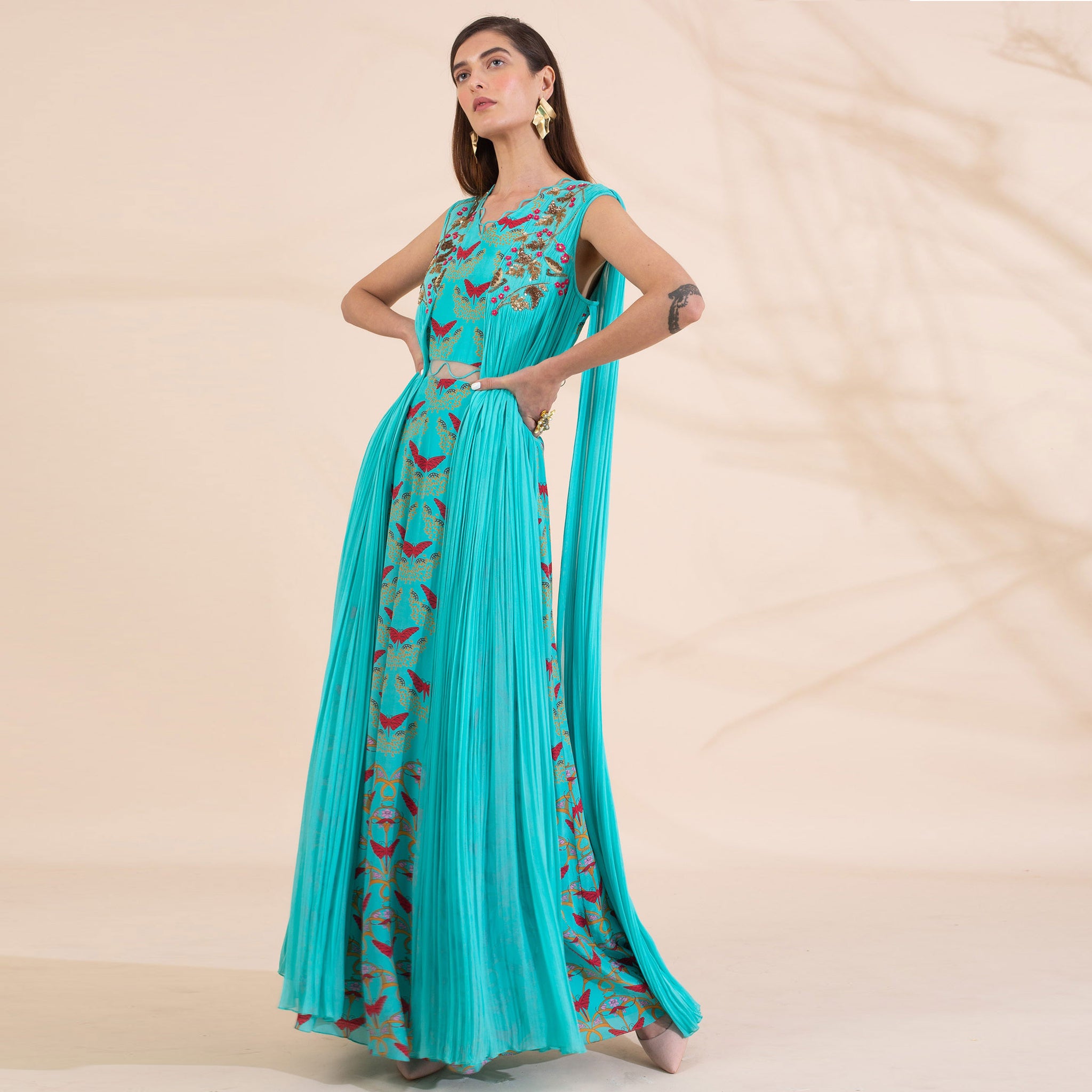 Embroidered Gown