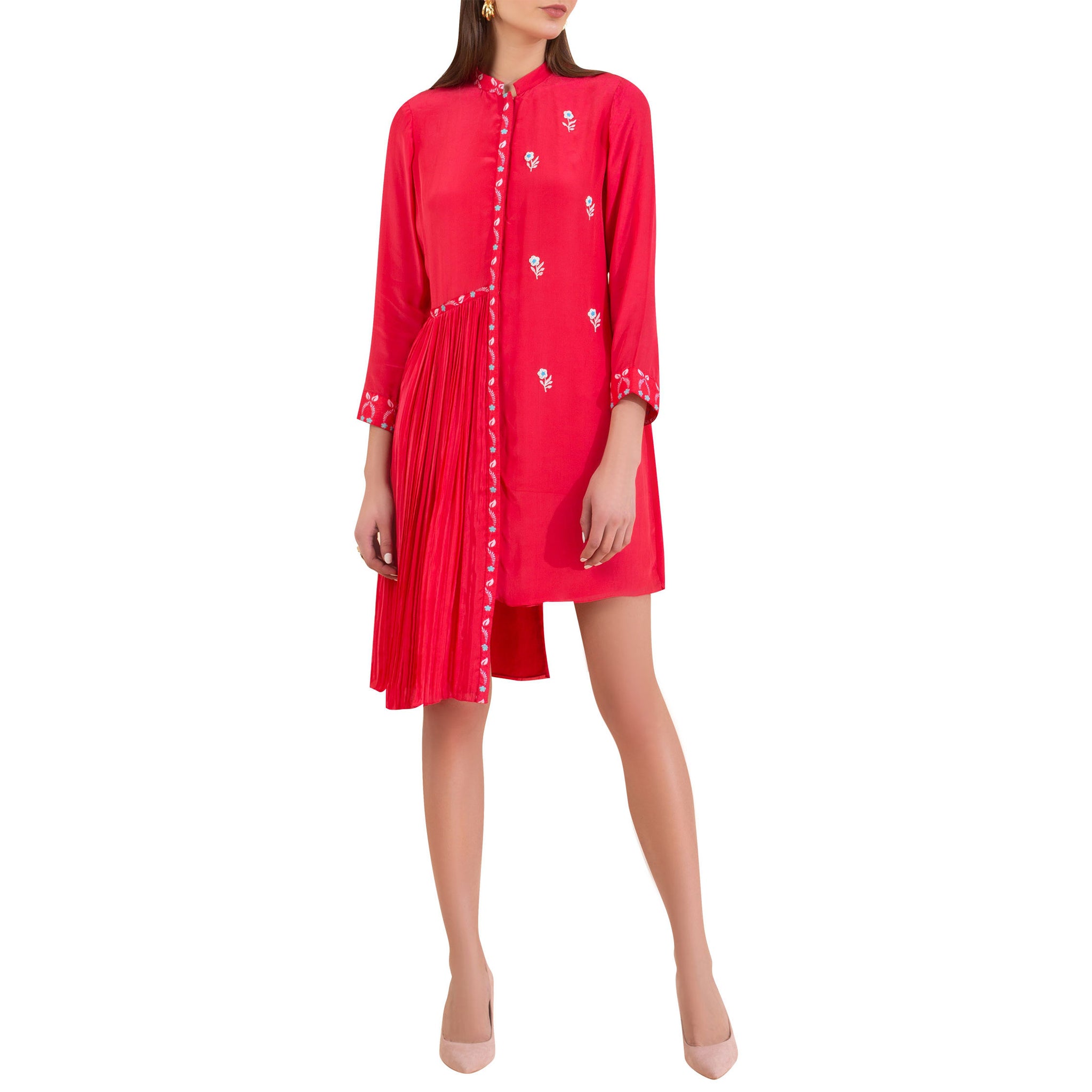 Embroidered Asymmetrical Tunic