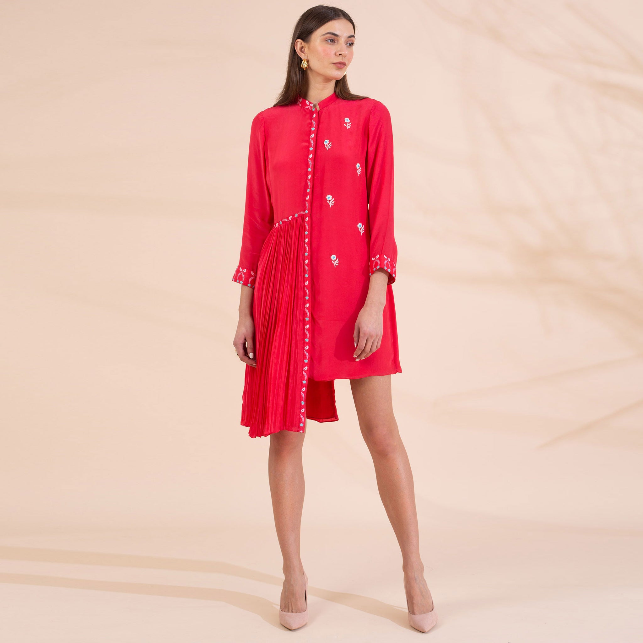 Embroidered Asymmetrical Tunic