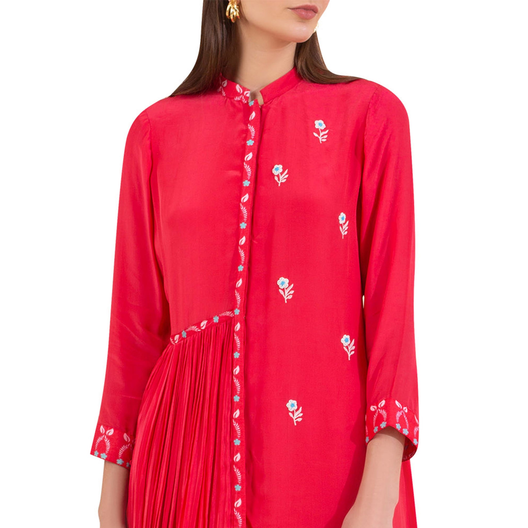 Embroidered Asymmetrical Tunic
