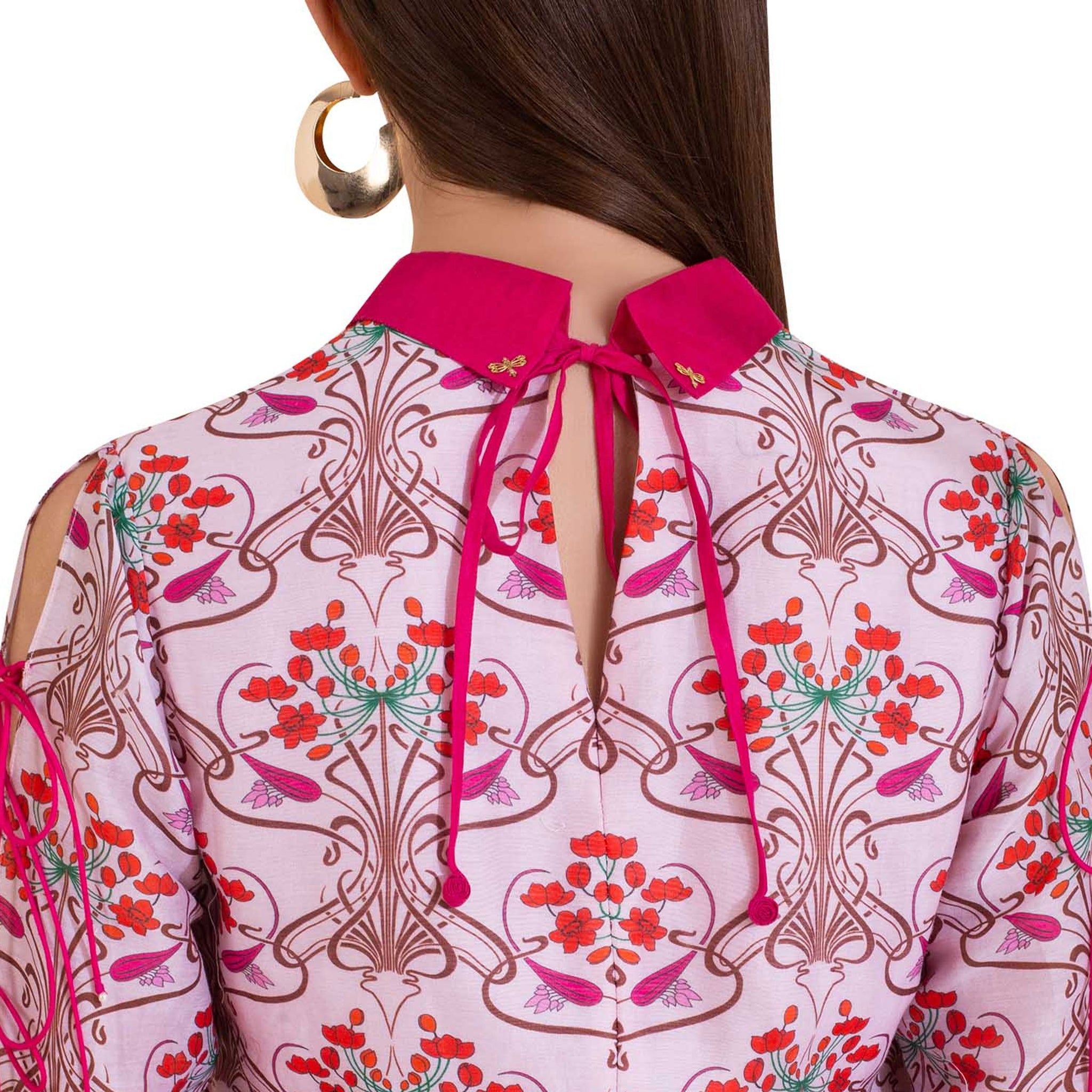 Printed Tunic with Pleats