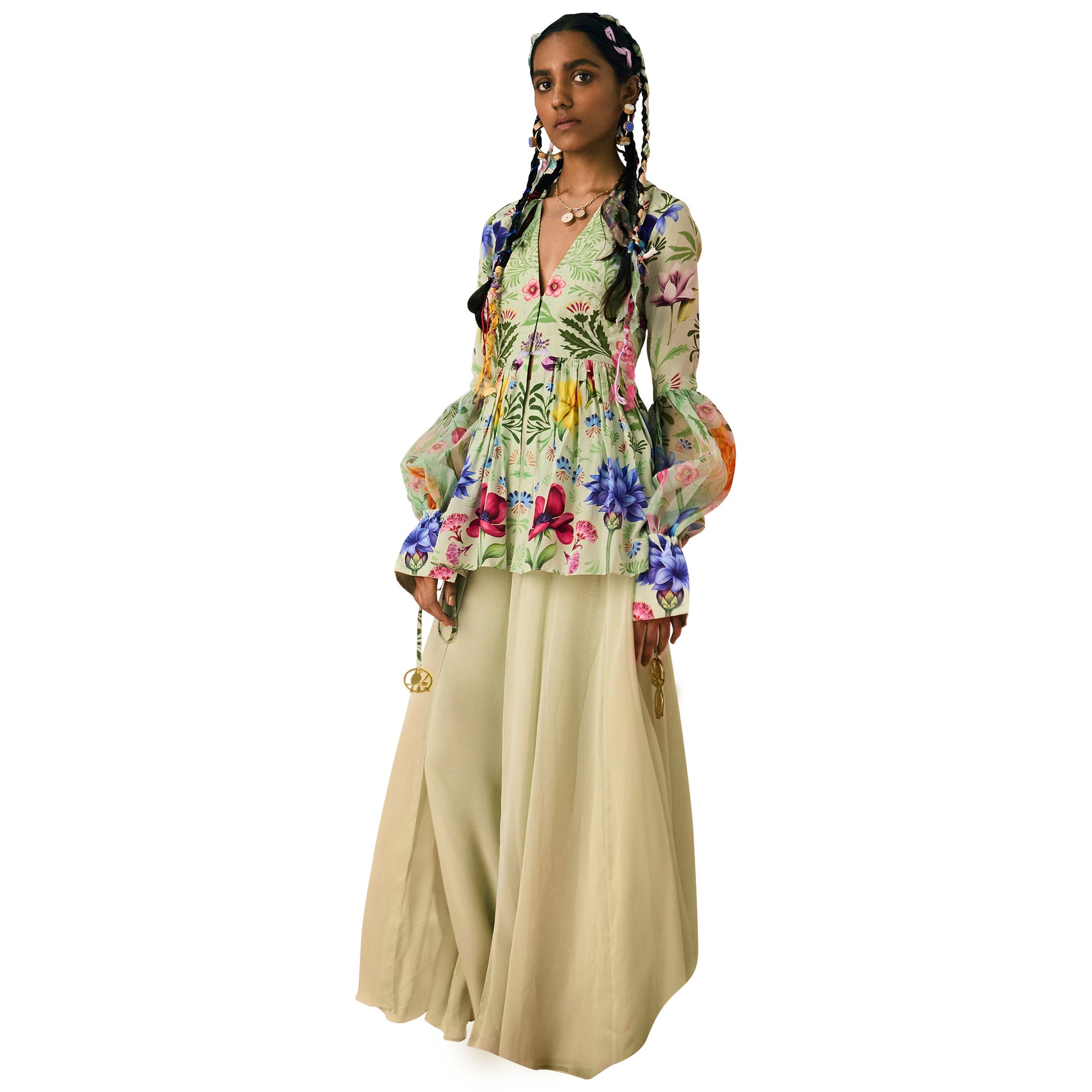 Layered Flared Pants
