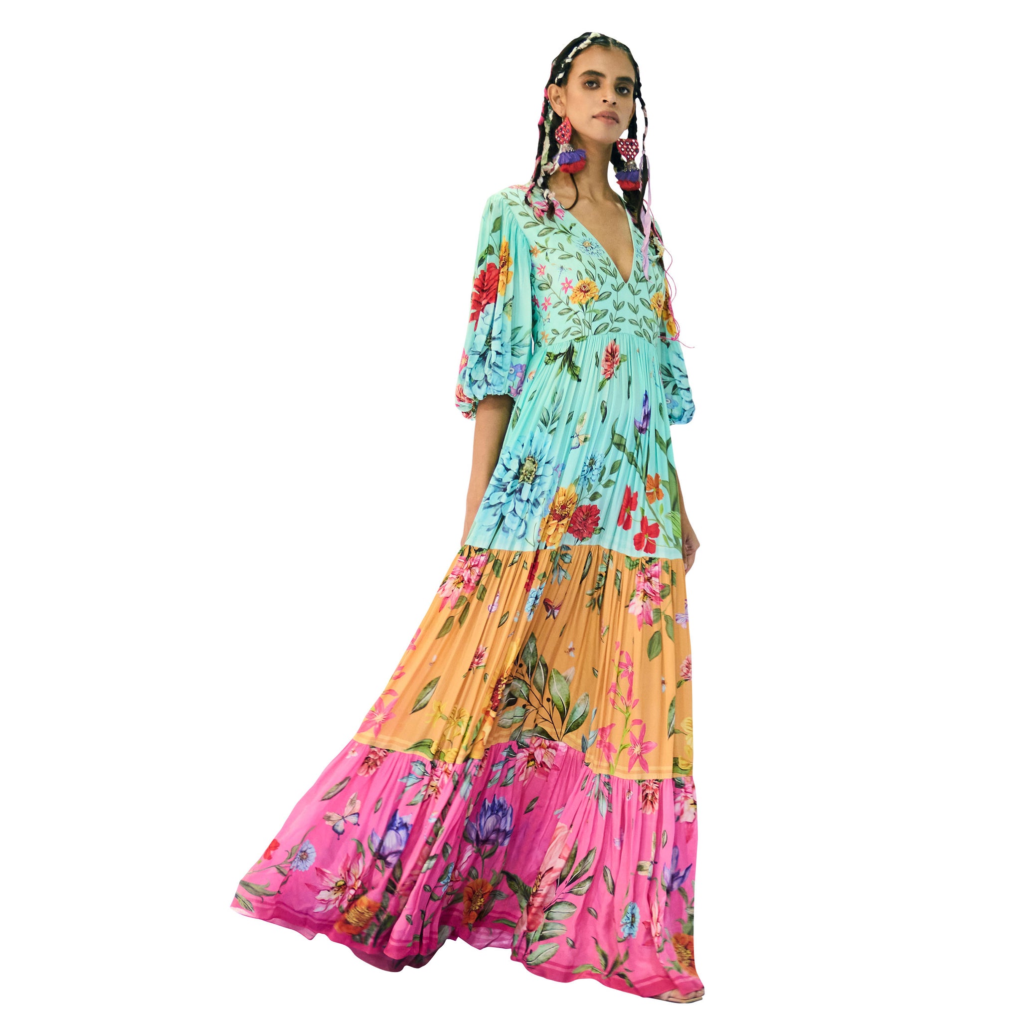 Embroidered Maxi Dress