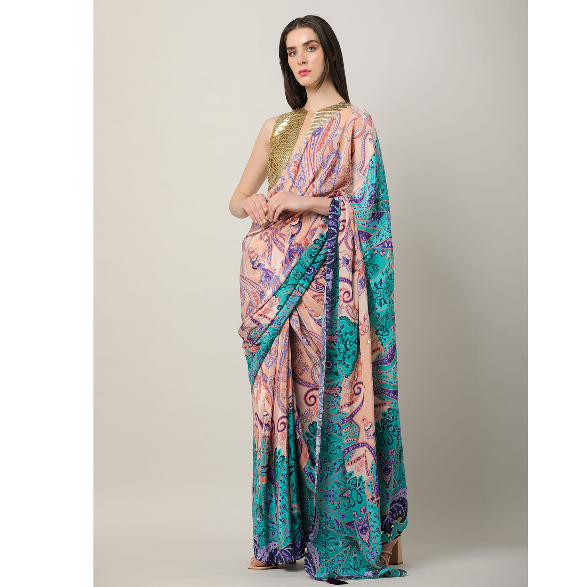 Embroidered Sari