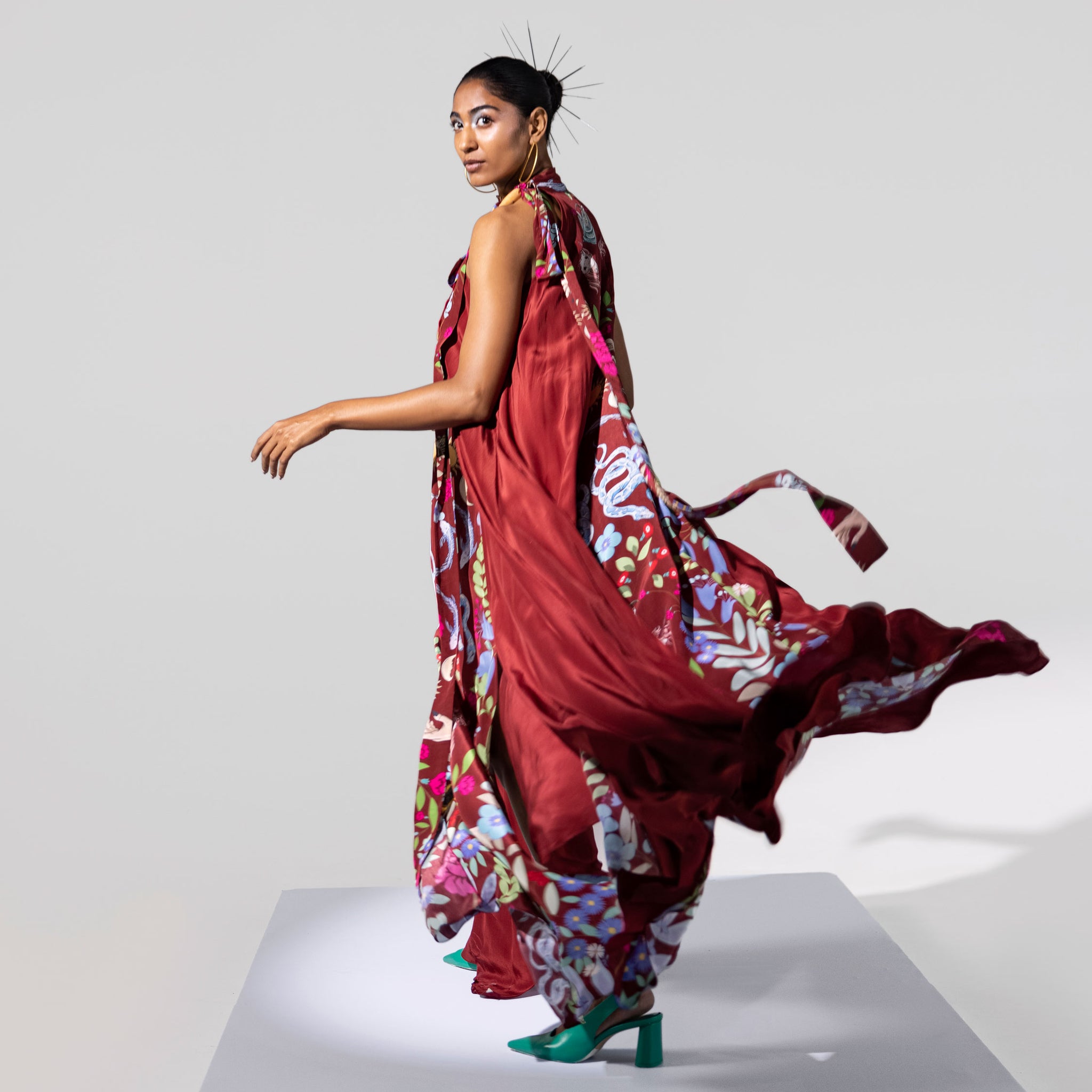 Embroidered Maxi Dress