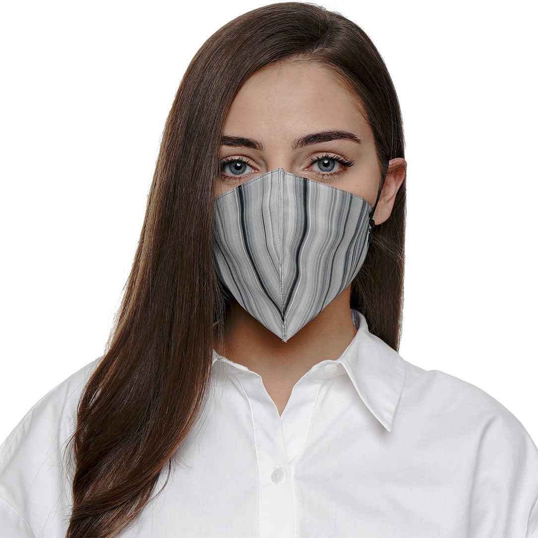 Marble Linear G Print Mask