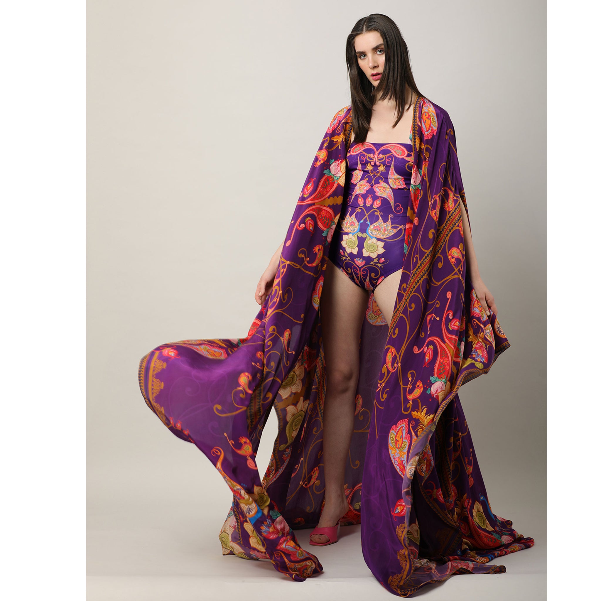 Statement Embroidered Cape