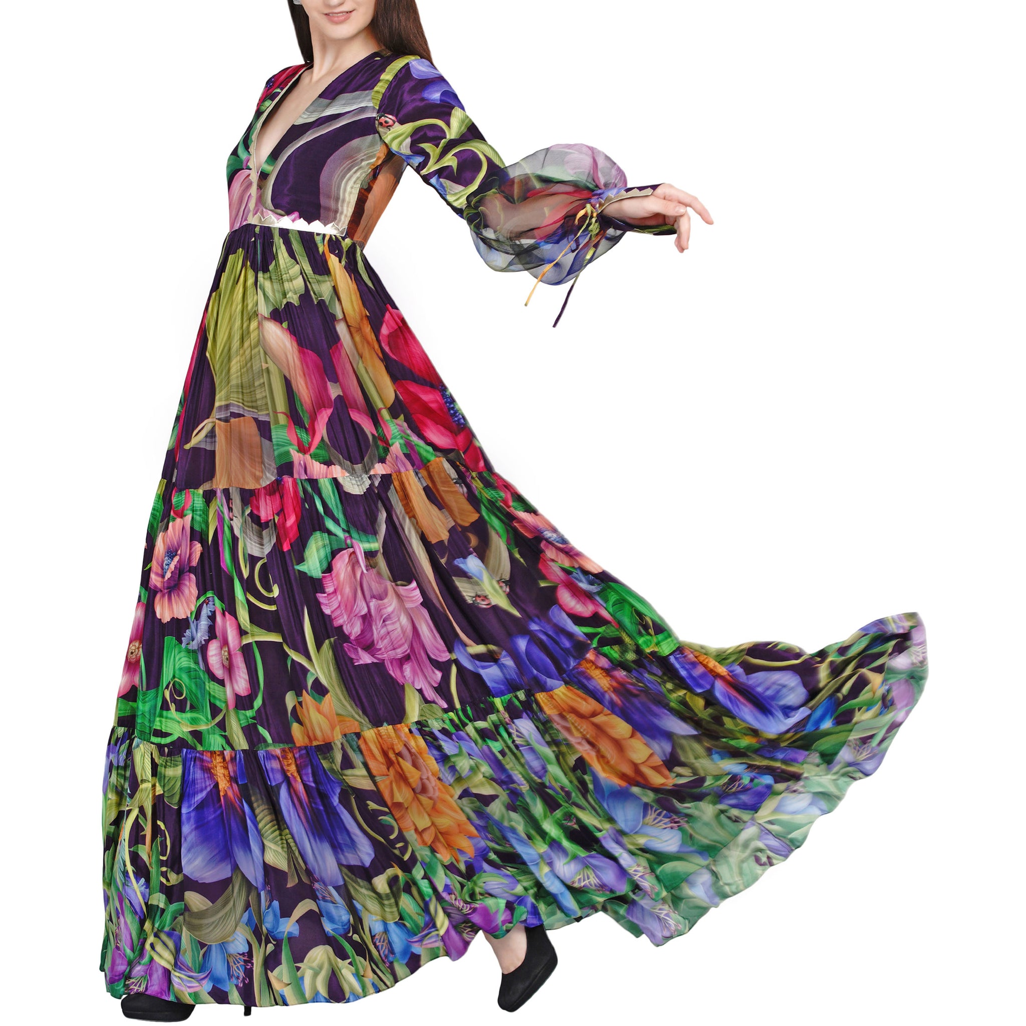 Embroidered Maxi Dress