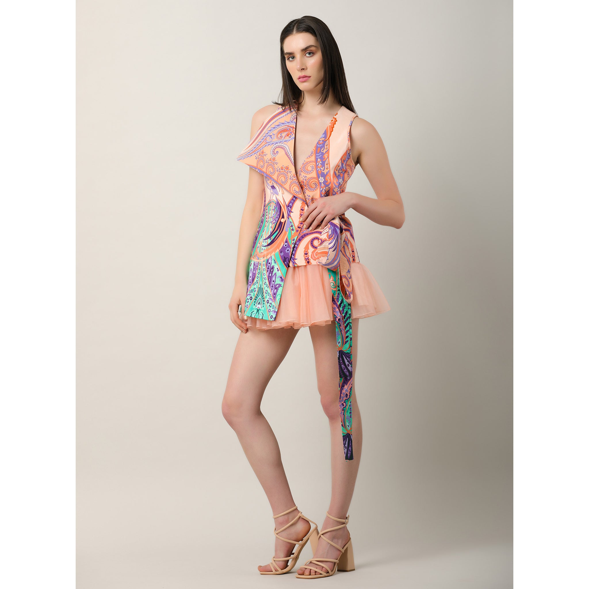Flared Organza Skirt