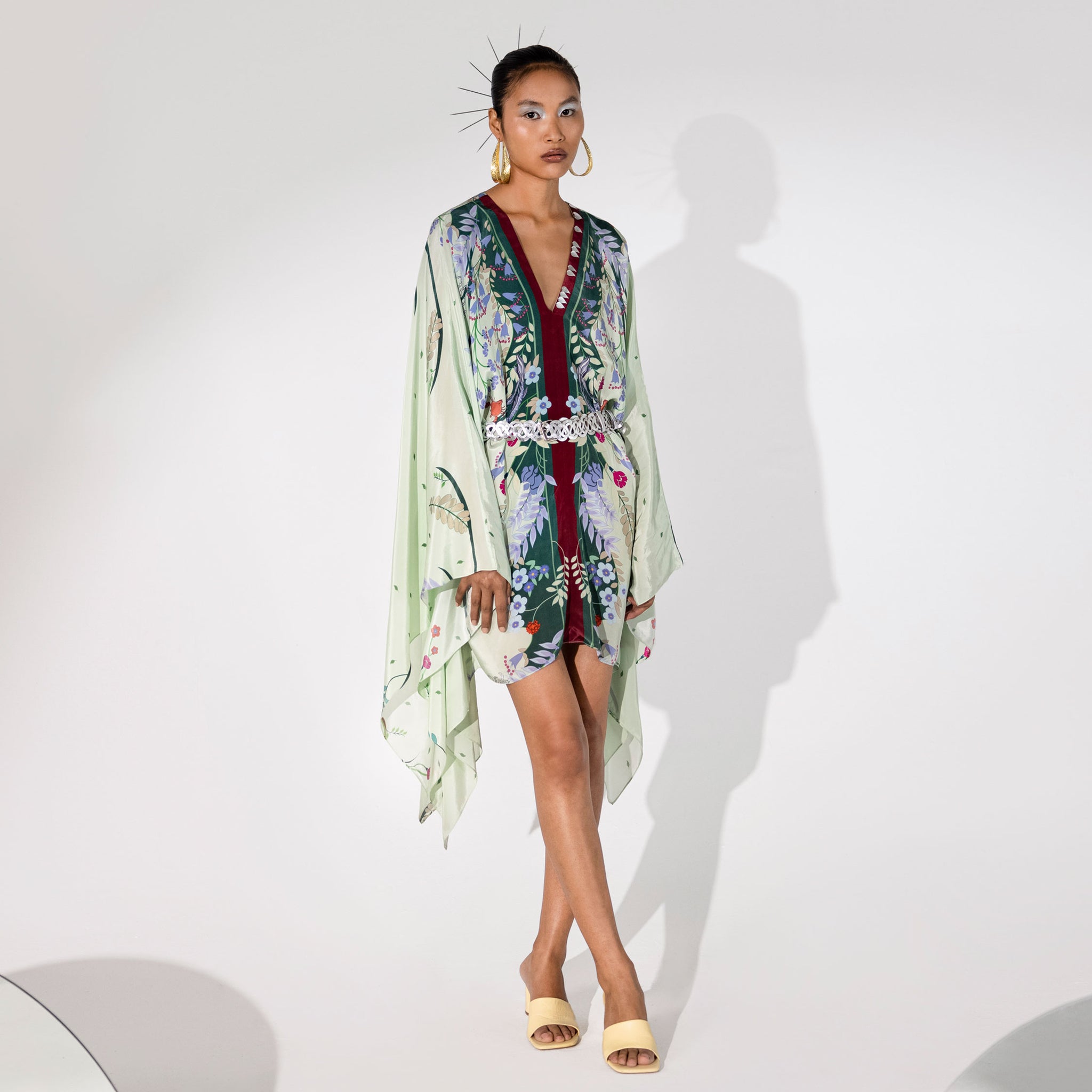 Embroidered Kaftan Dress