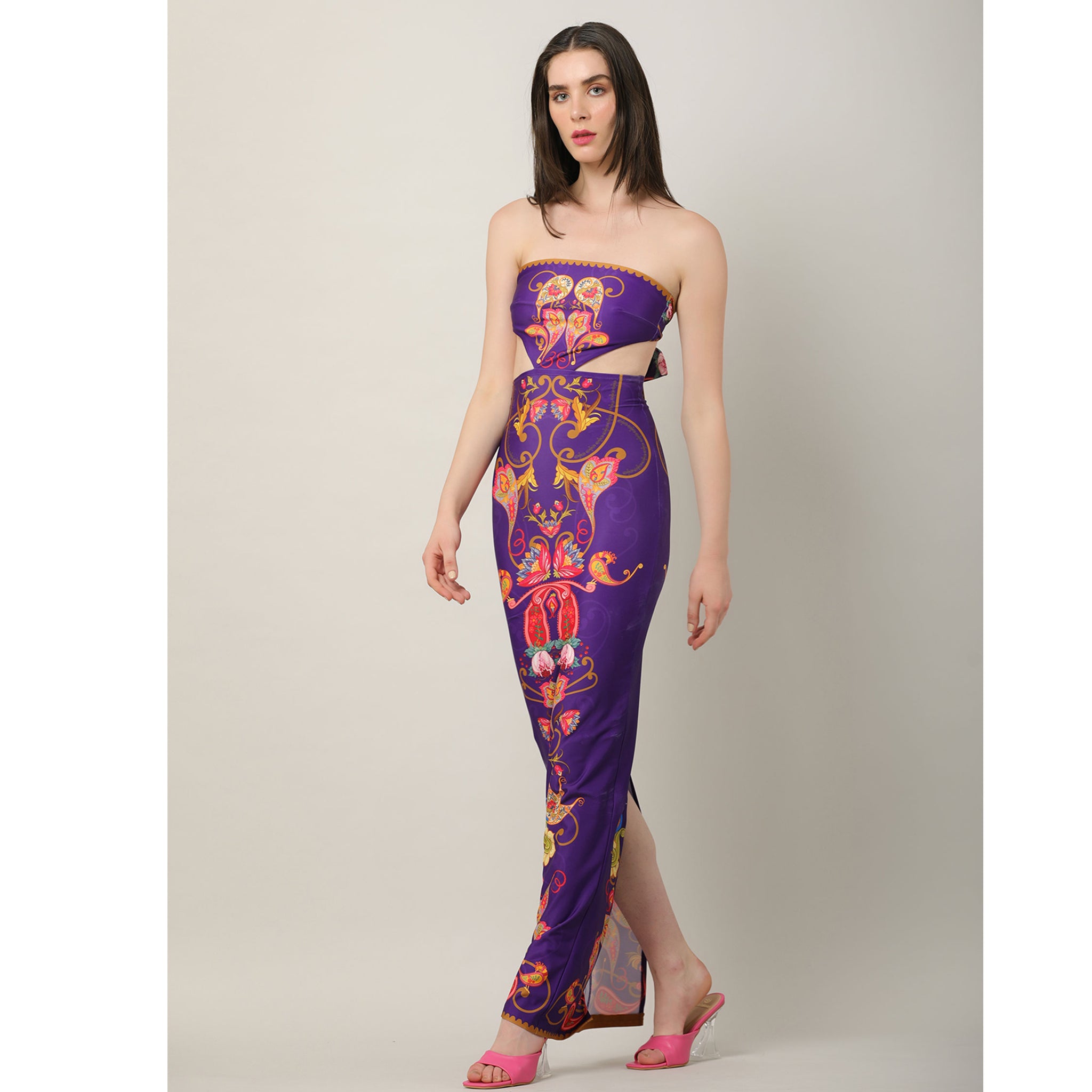Placement Print Dress